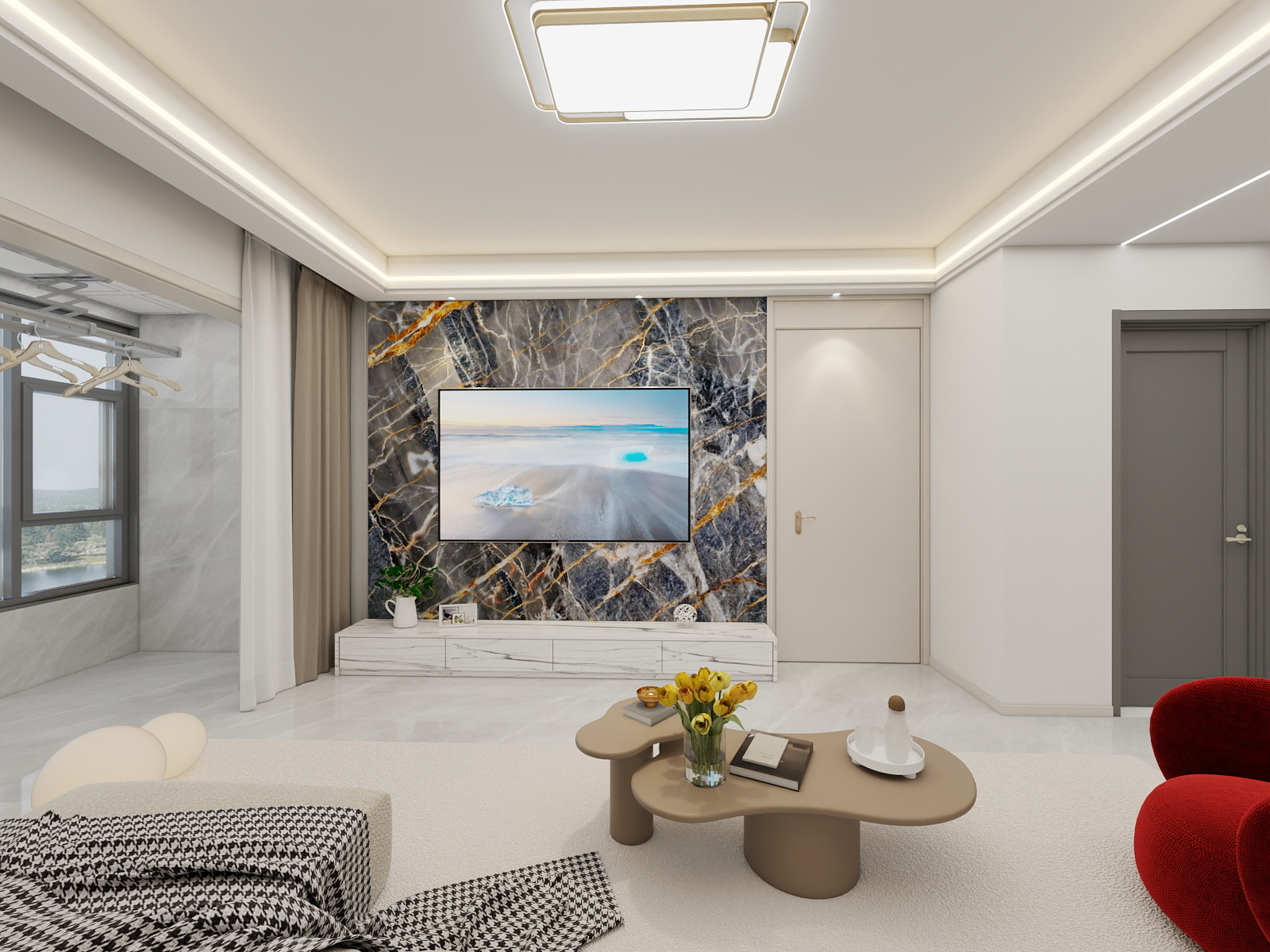 闫宝俊-现代102㎡3室-装修设计方案