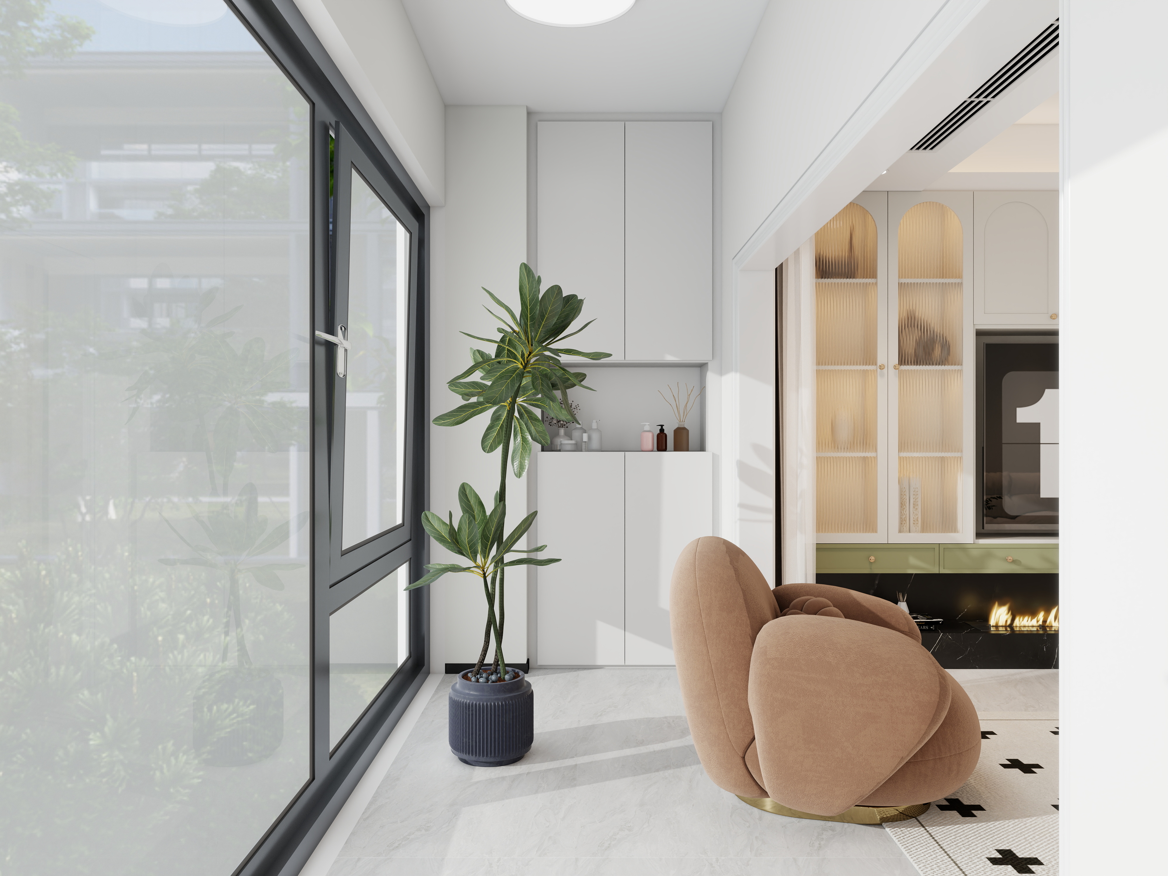 袁远斌-奶油风130m2四房-装修设计方案