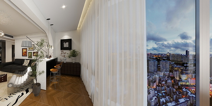 龙辉装饰-全案设计-公园里19-1102-装修设计方案