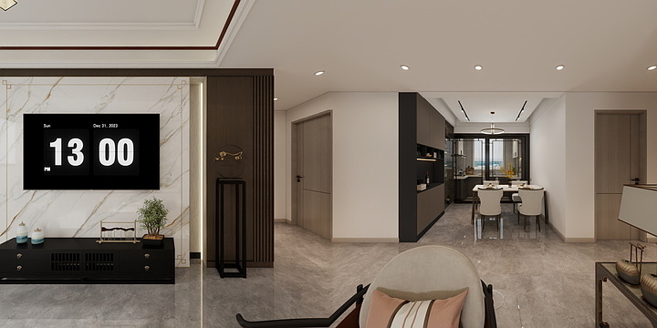 1393*seuv-107㎡3室-装修设计方案