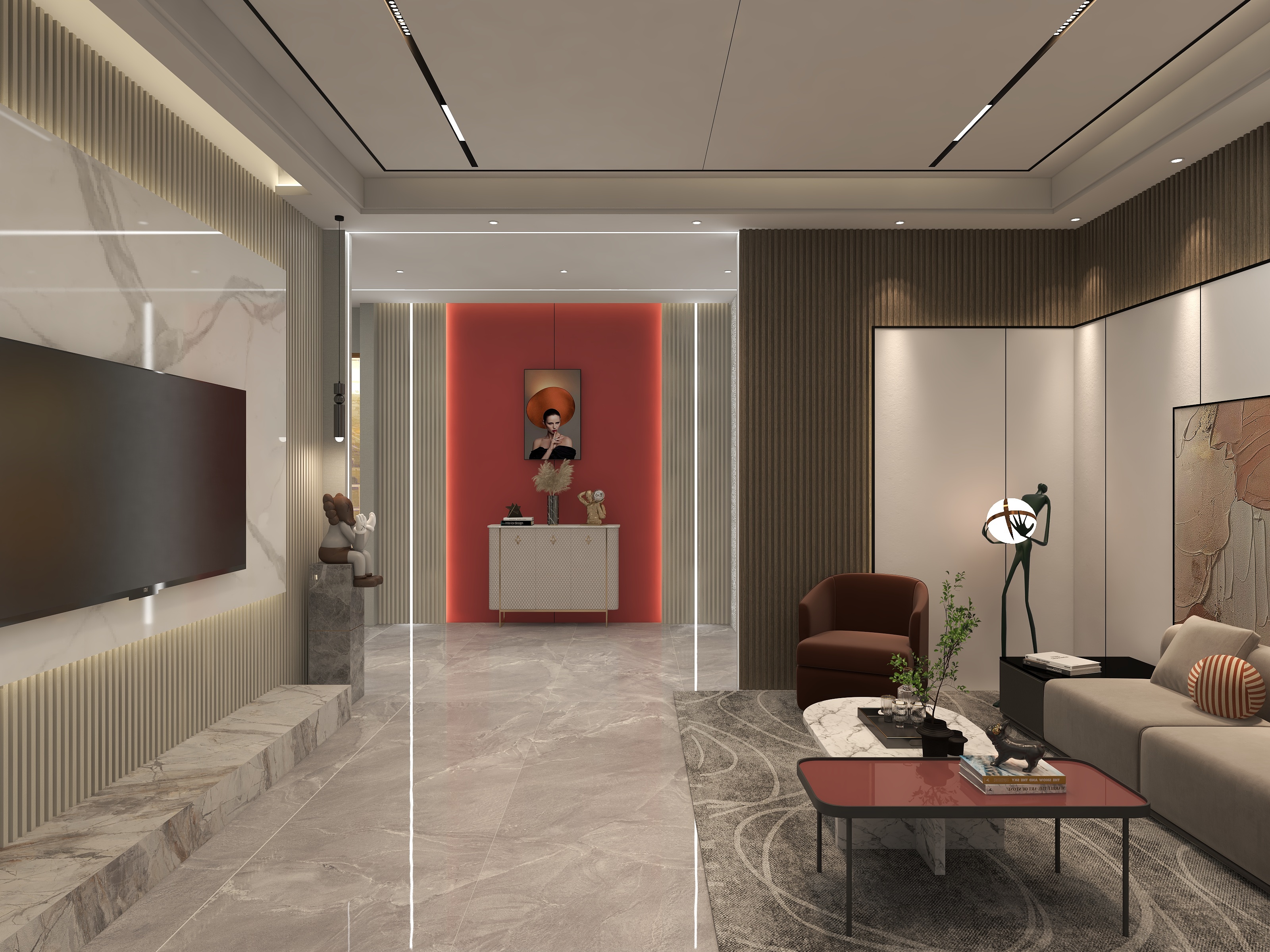 朱俊吉-墙板展示厅-装修设计方案