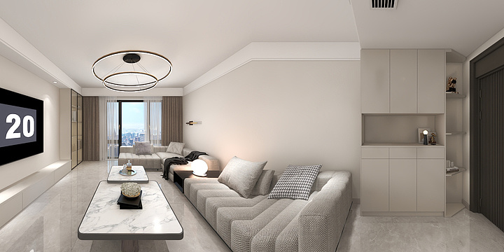 西安全案设计王磊-白桦林居128-装修设计方案