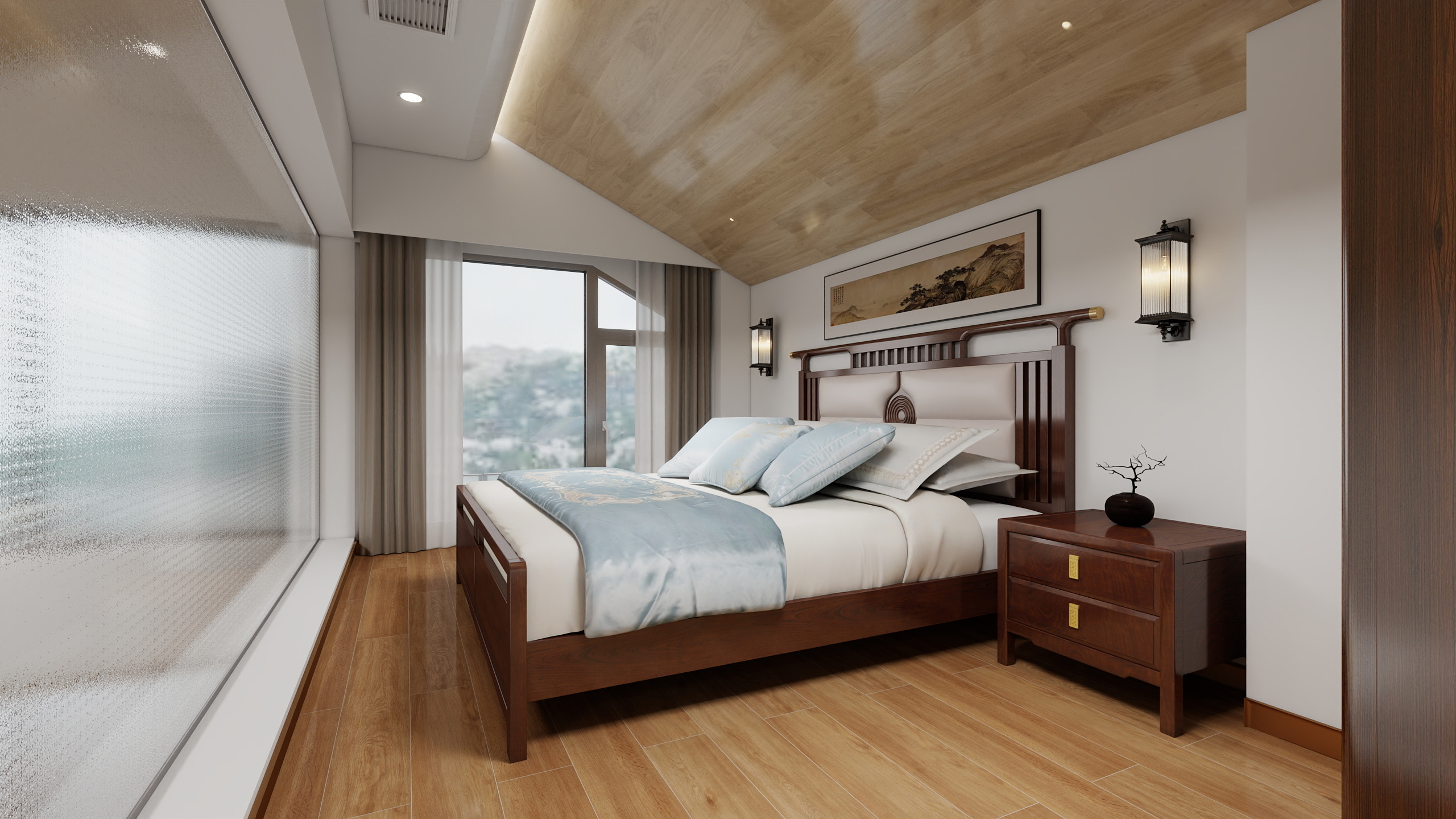 启本本-【原木风】泉心河会所-装修设计方案