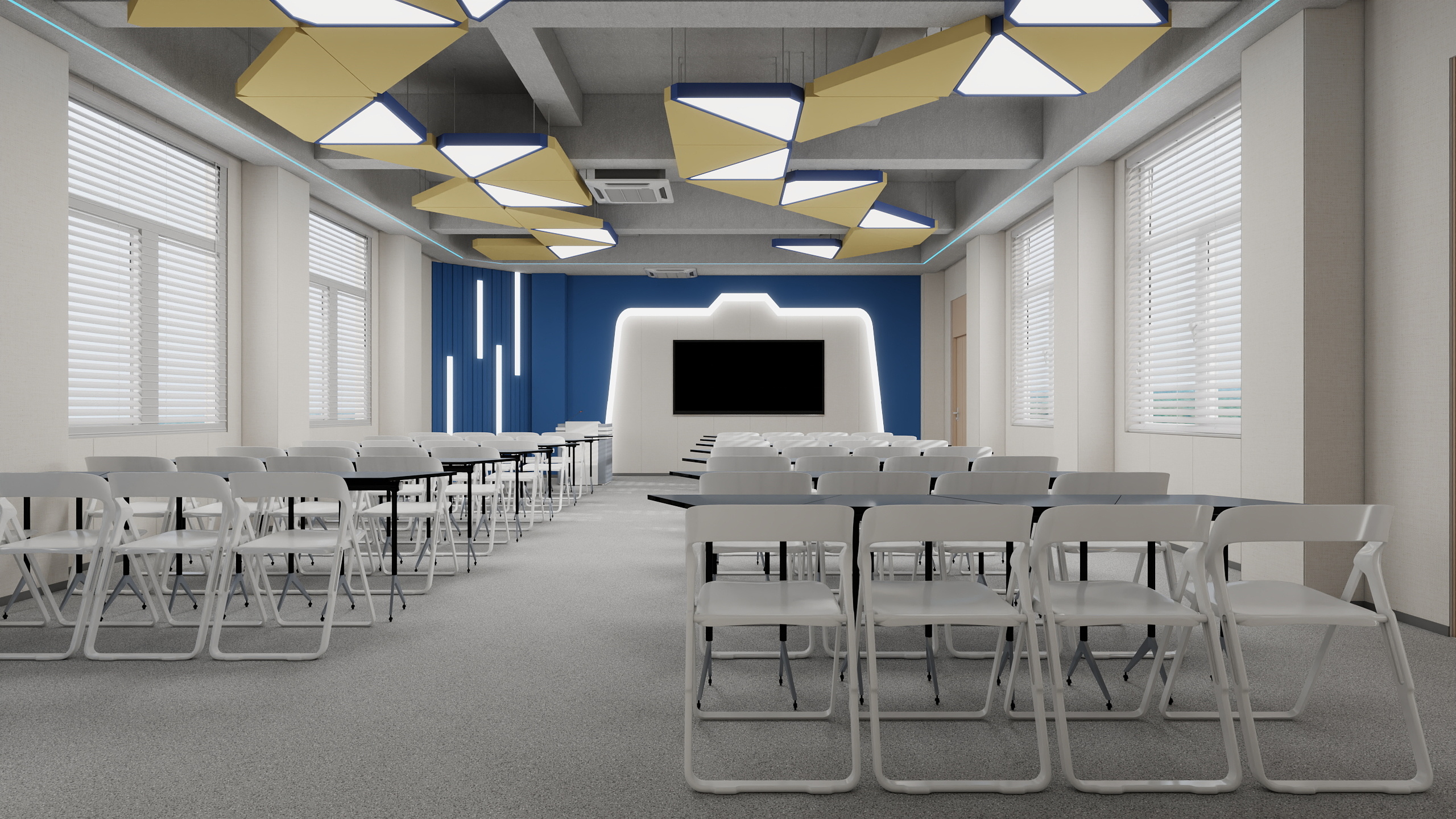 设计道也梁普荣-录播实训室2-装修设计方案