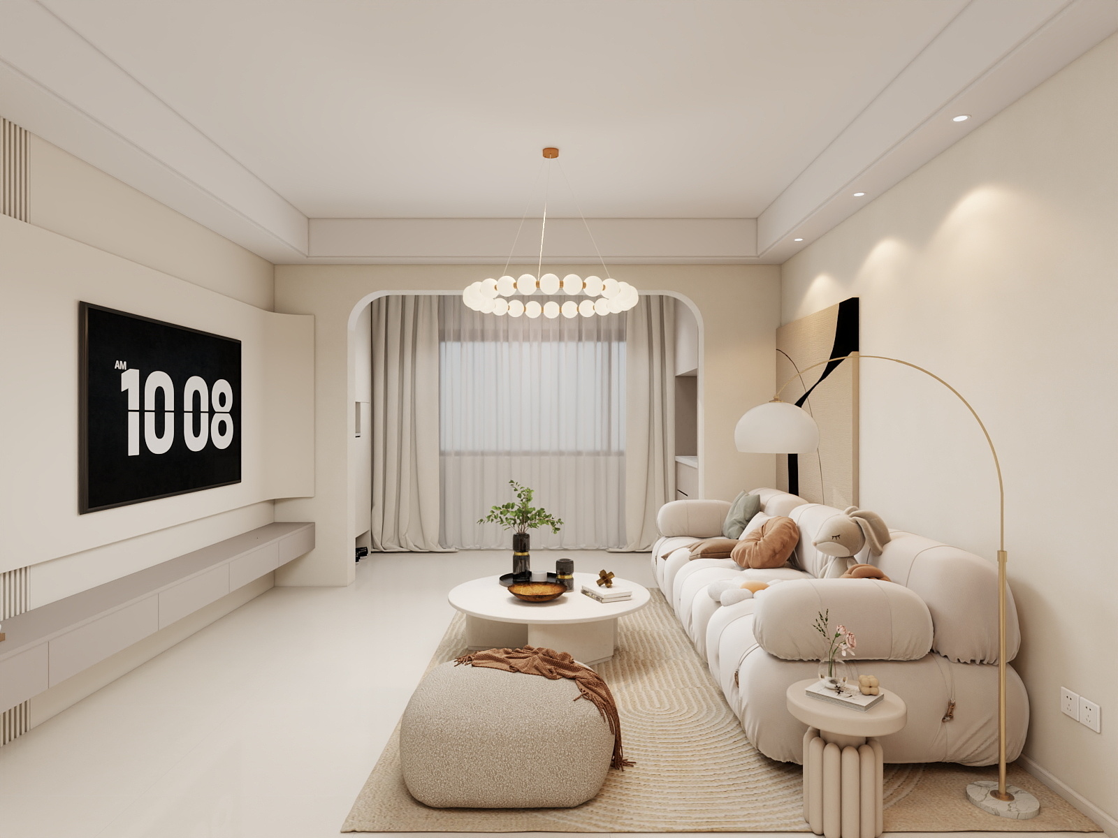 咿一05-光辉社区现代简约81㎡2室-装修设计方案