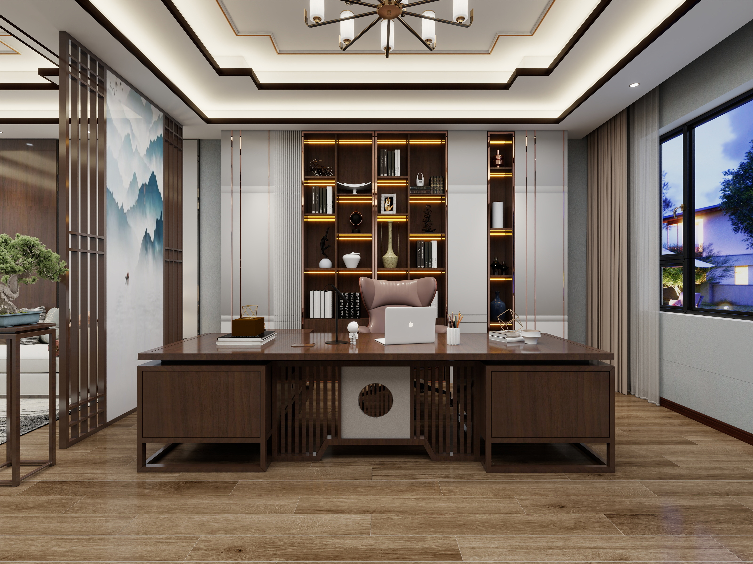 wech-董事长办公室-装修设计方案