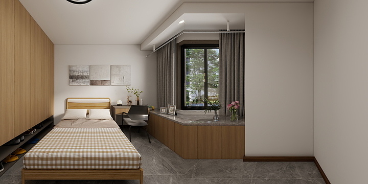 半生空间-宿舍9-4-501（68平）-装修设计方案