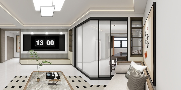 保定新舟装饰设计部-英才公寓-装修设计方案