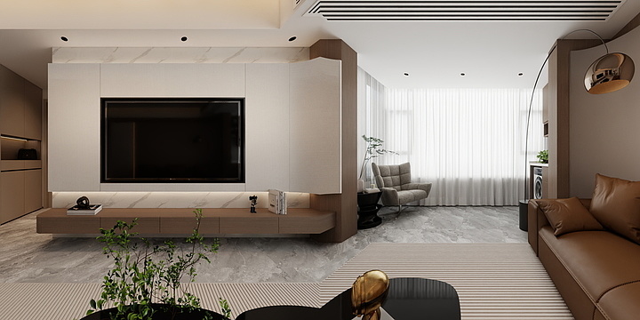 效果图制作33-AA恒大中央广场6-702匡美女-装修设计方案