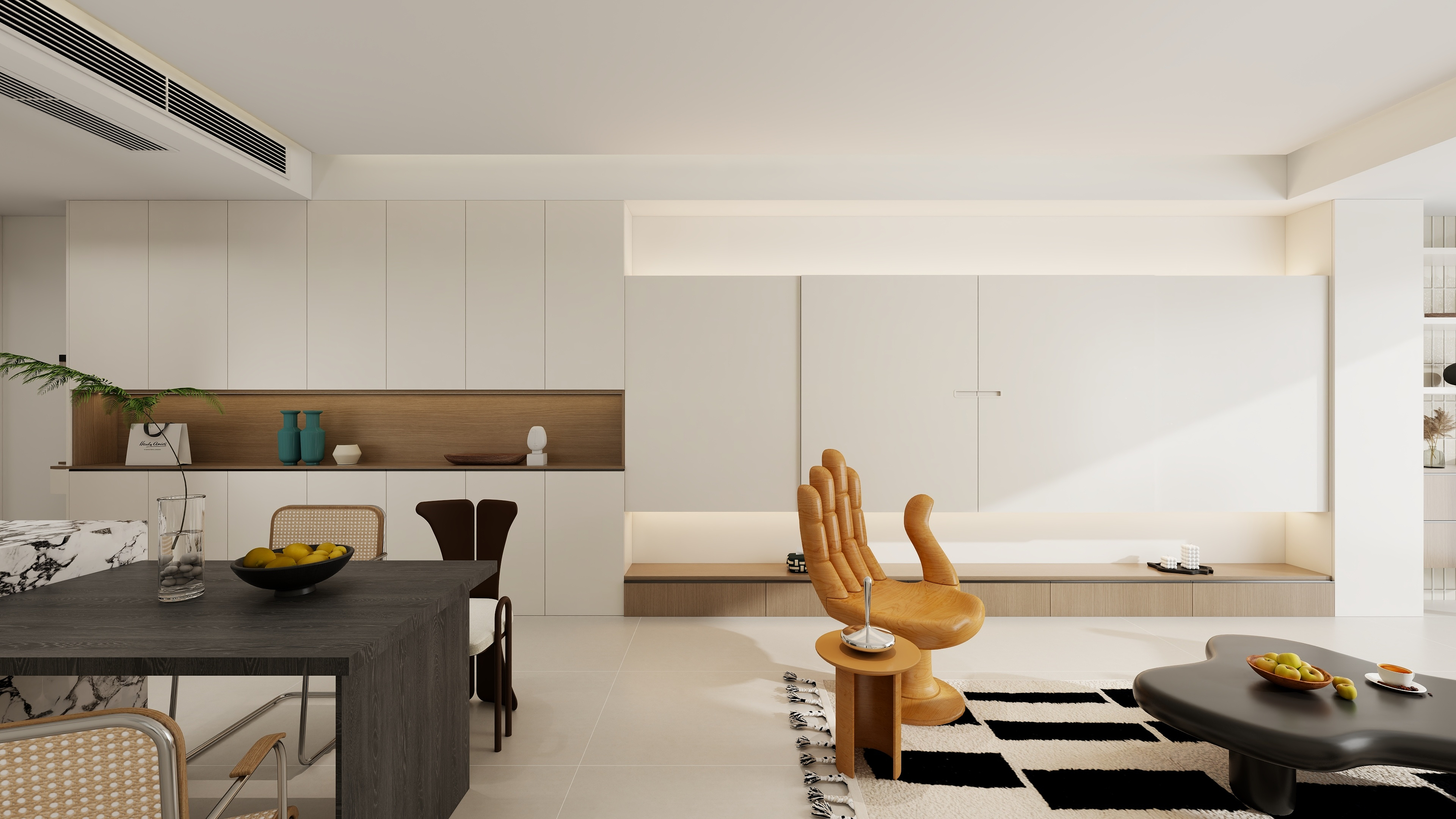 成都叠度设计-《春水无题》-现代混搭 120㎡-装修设计方案