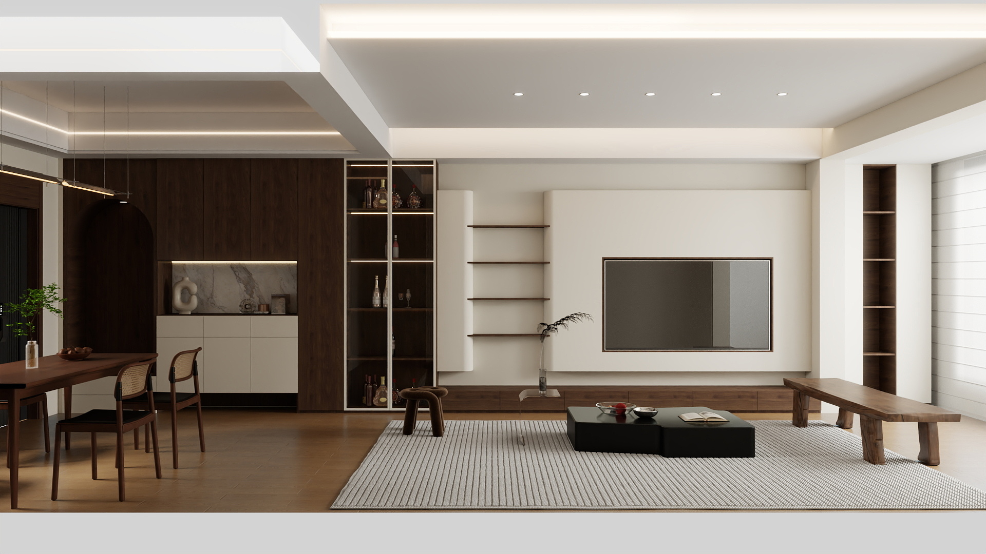 臣工装饰王亚东-中古风客餐厅-副本-装修设计方案