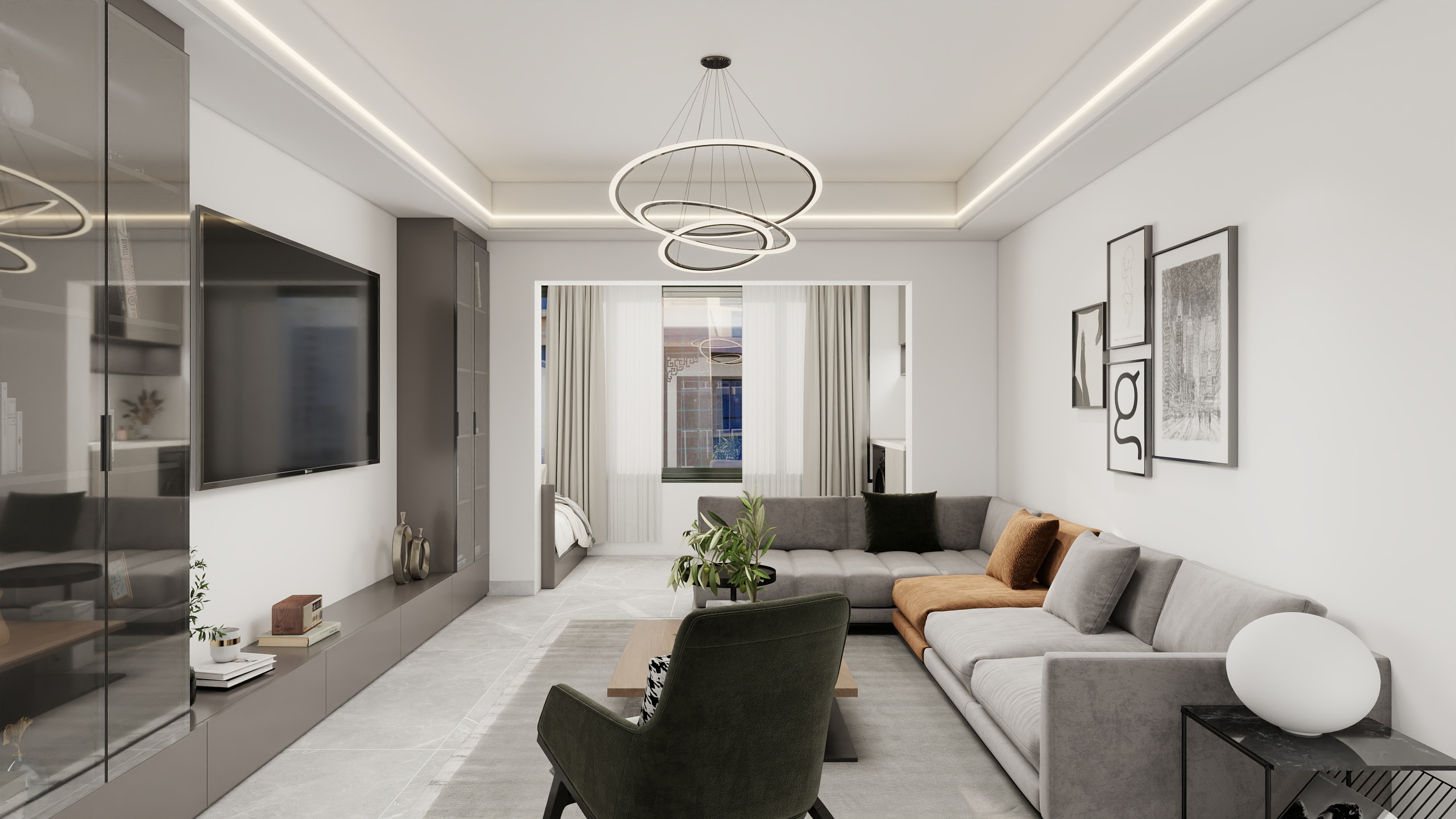 吴新俊-《素雅》——现代三居室-装修设计方案