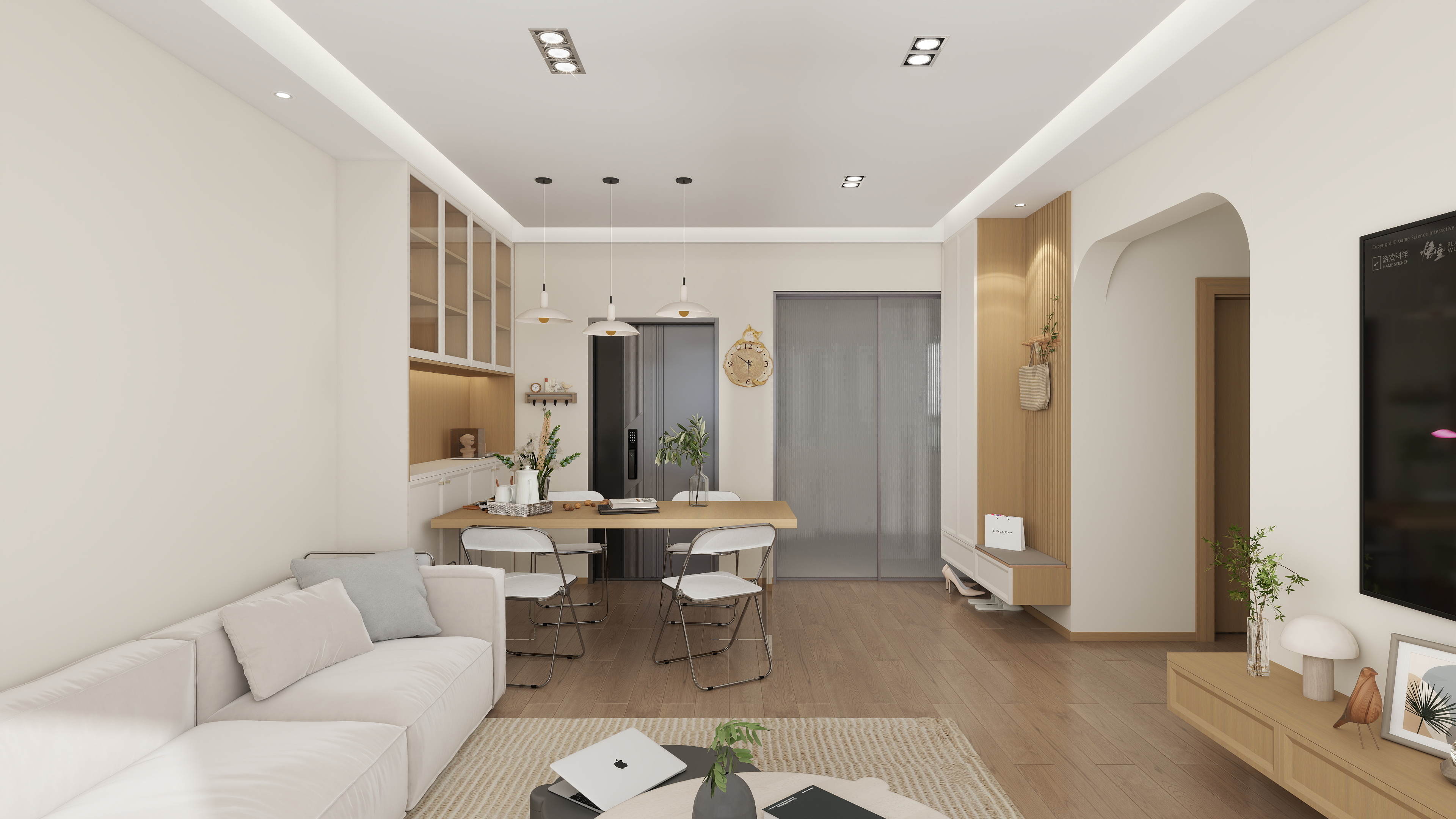 设计吗喽-河州学府原木92平-装修设计方案