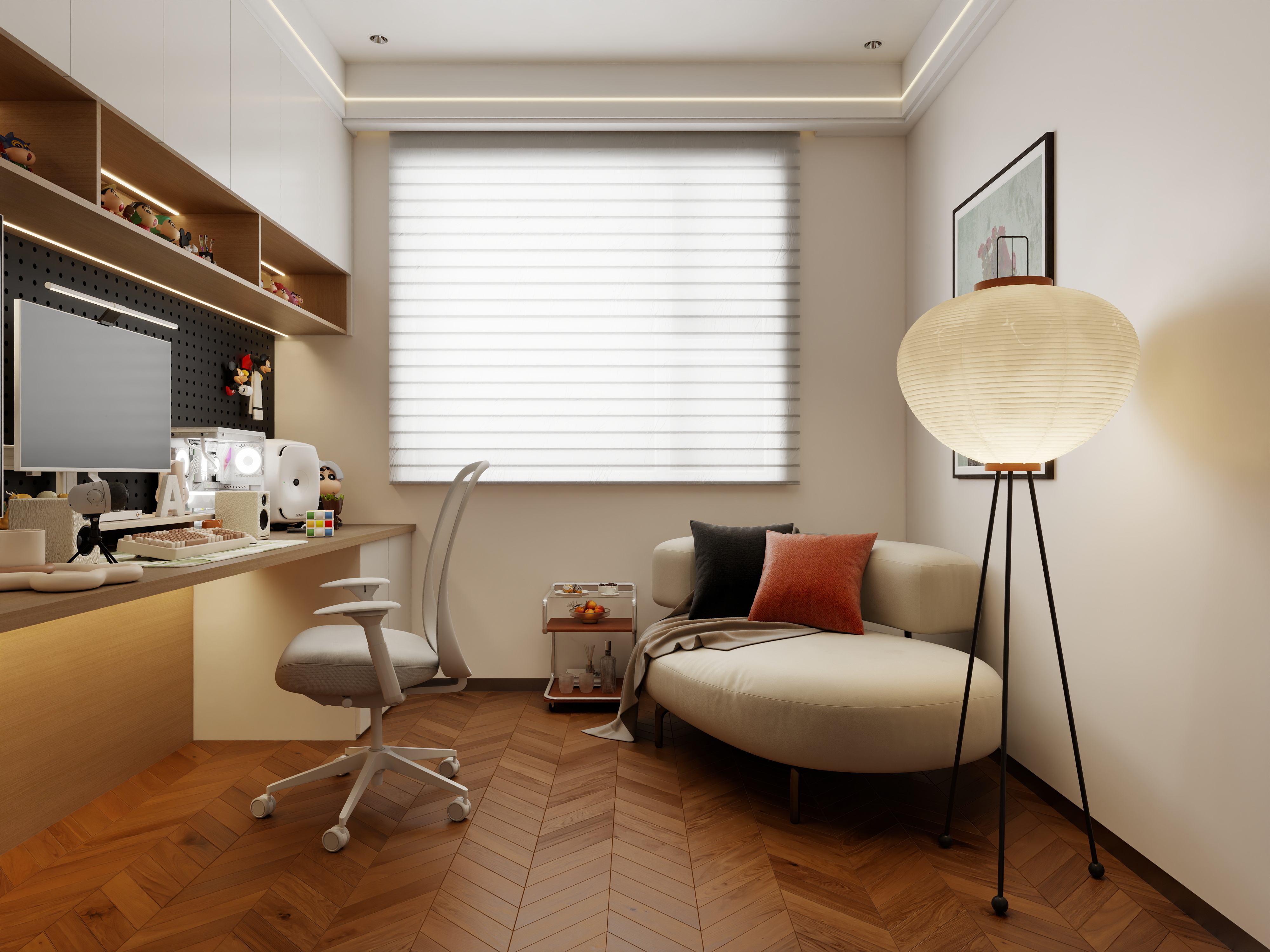 龙珠设计-简约-80平两居室装修效果图