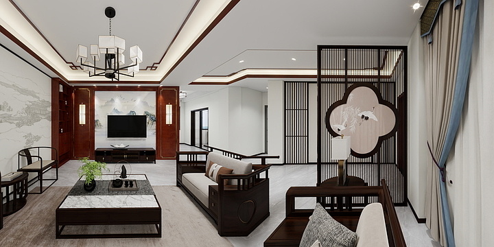 Mr言-新中式风格-雅墅-装修设计方案