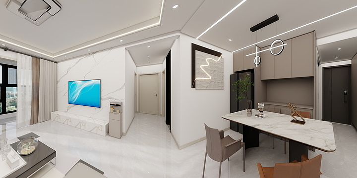 陇县信托装饰-轩苑5号2单元403-装修设计方案