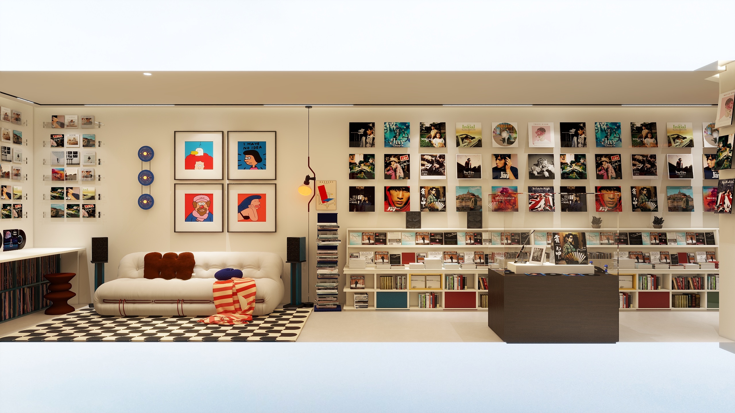 三七栗-地下室唱片收藏室-装修设计方案