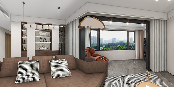 一杯酒醉余生-南门望1栋101室-装修设计方案