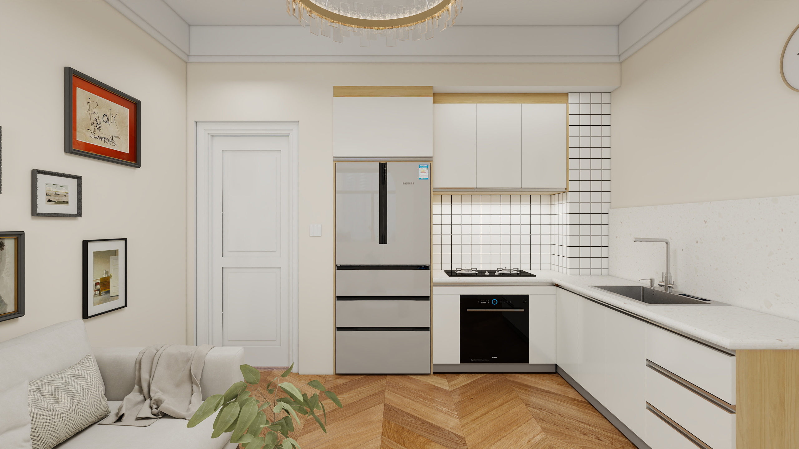 不出新手村的匠人-58㎡2室方案004-装修设计方案