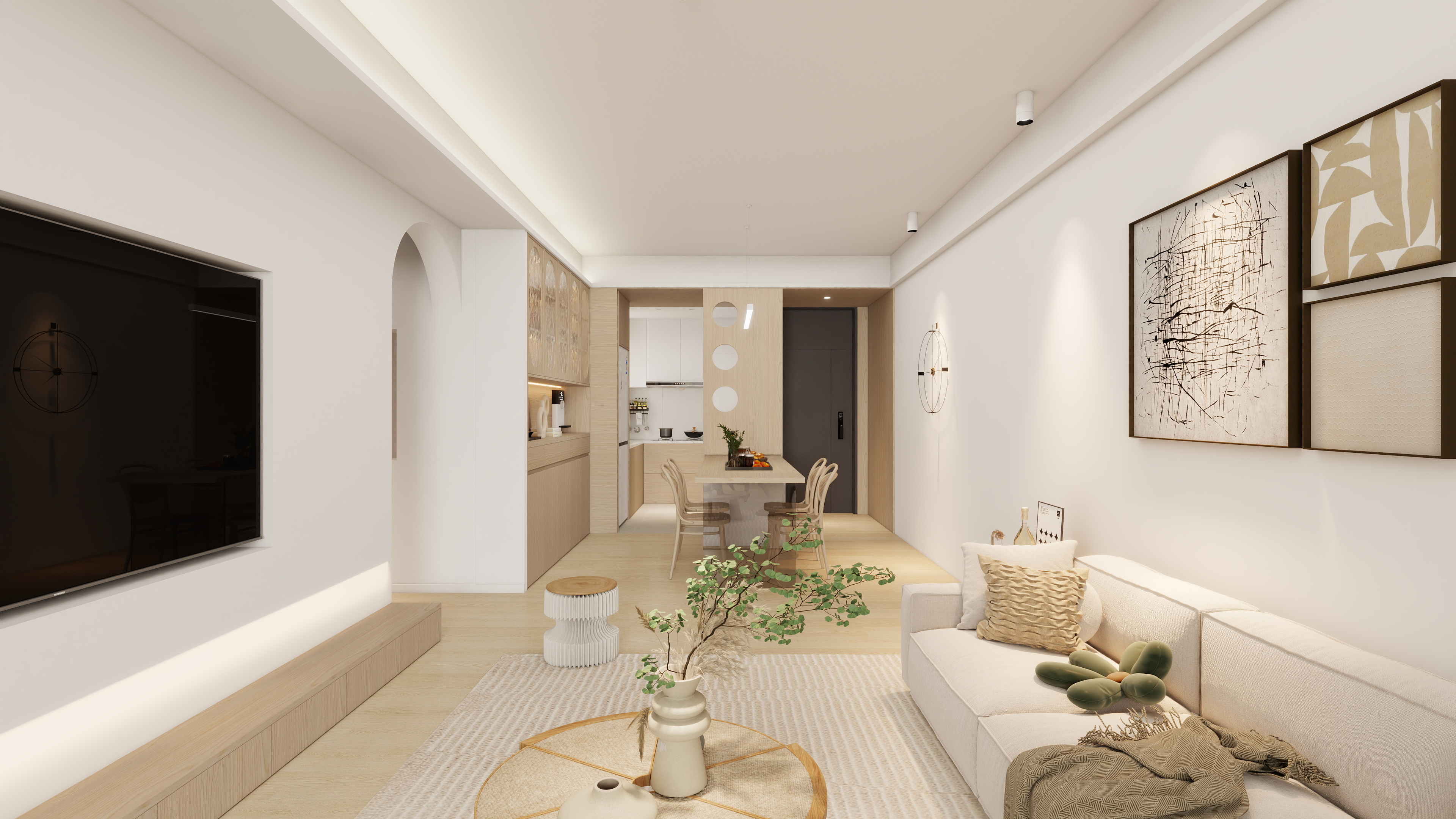 游顺林设计-一方泷台原木52㎡-装修设计方案