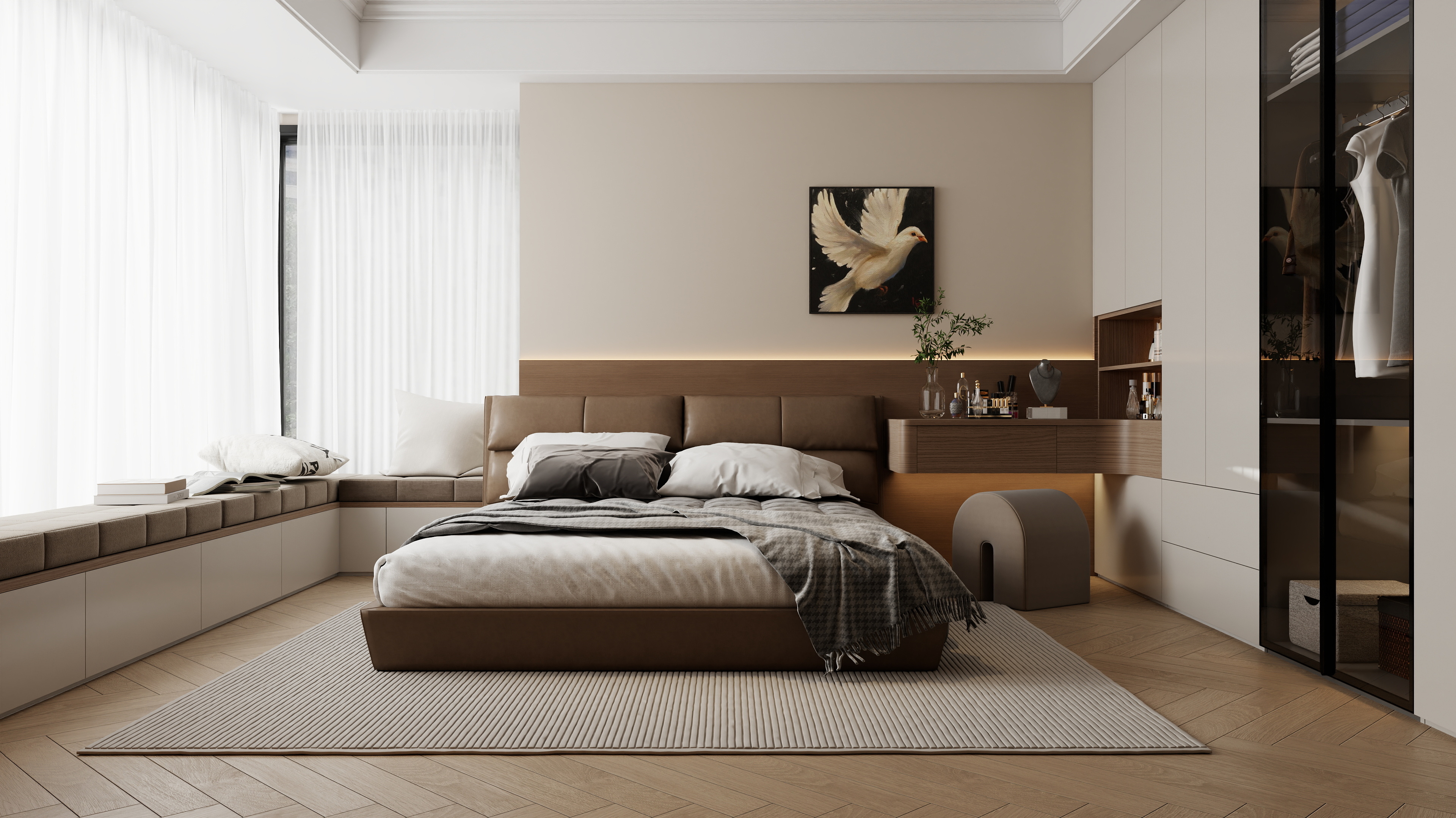 龙珠设计-小区房188㎡房间 4室-装修设计方案