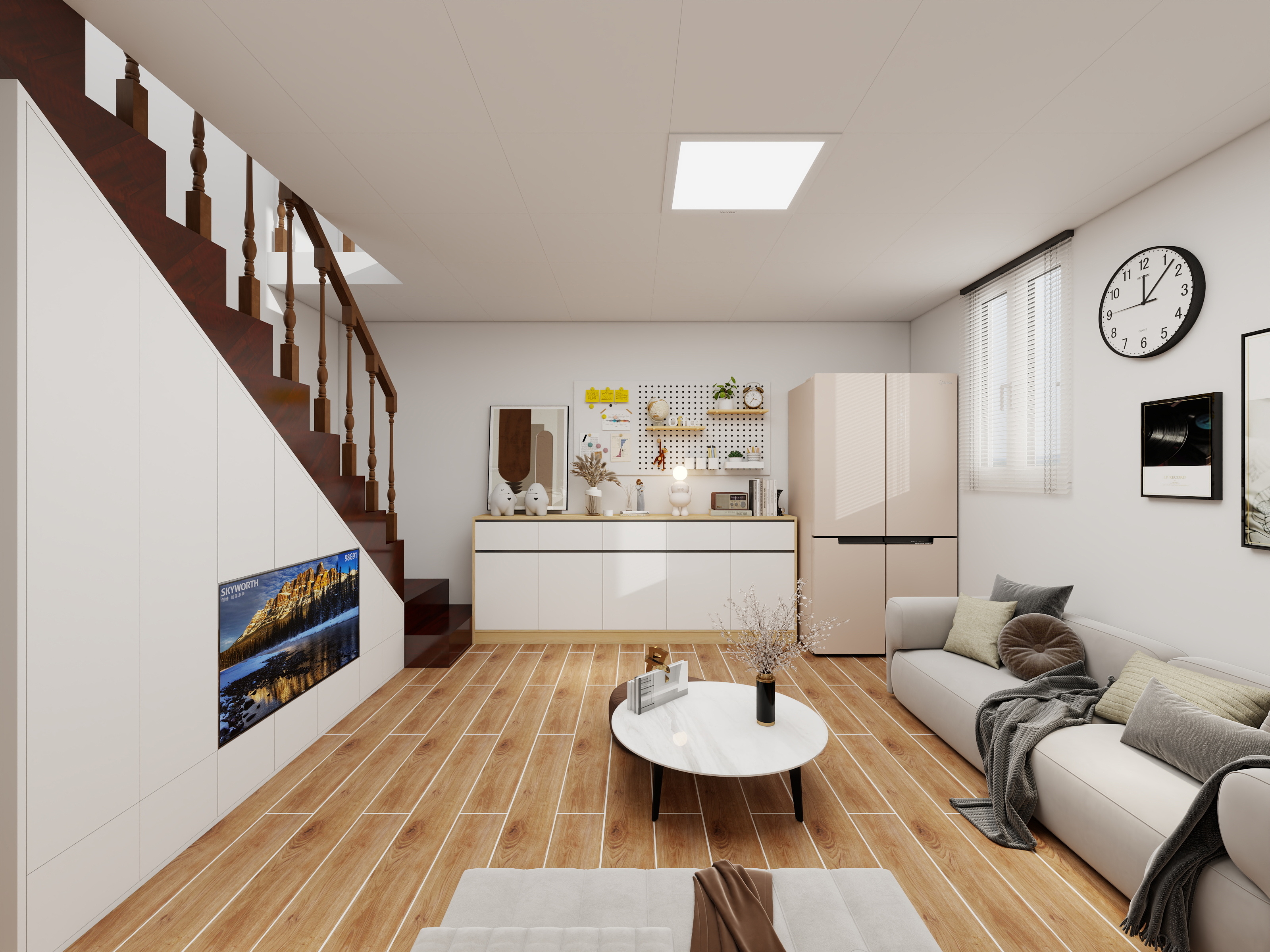 何宗建-116平现代小复式两居-装修设计方案