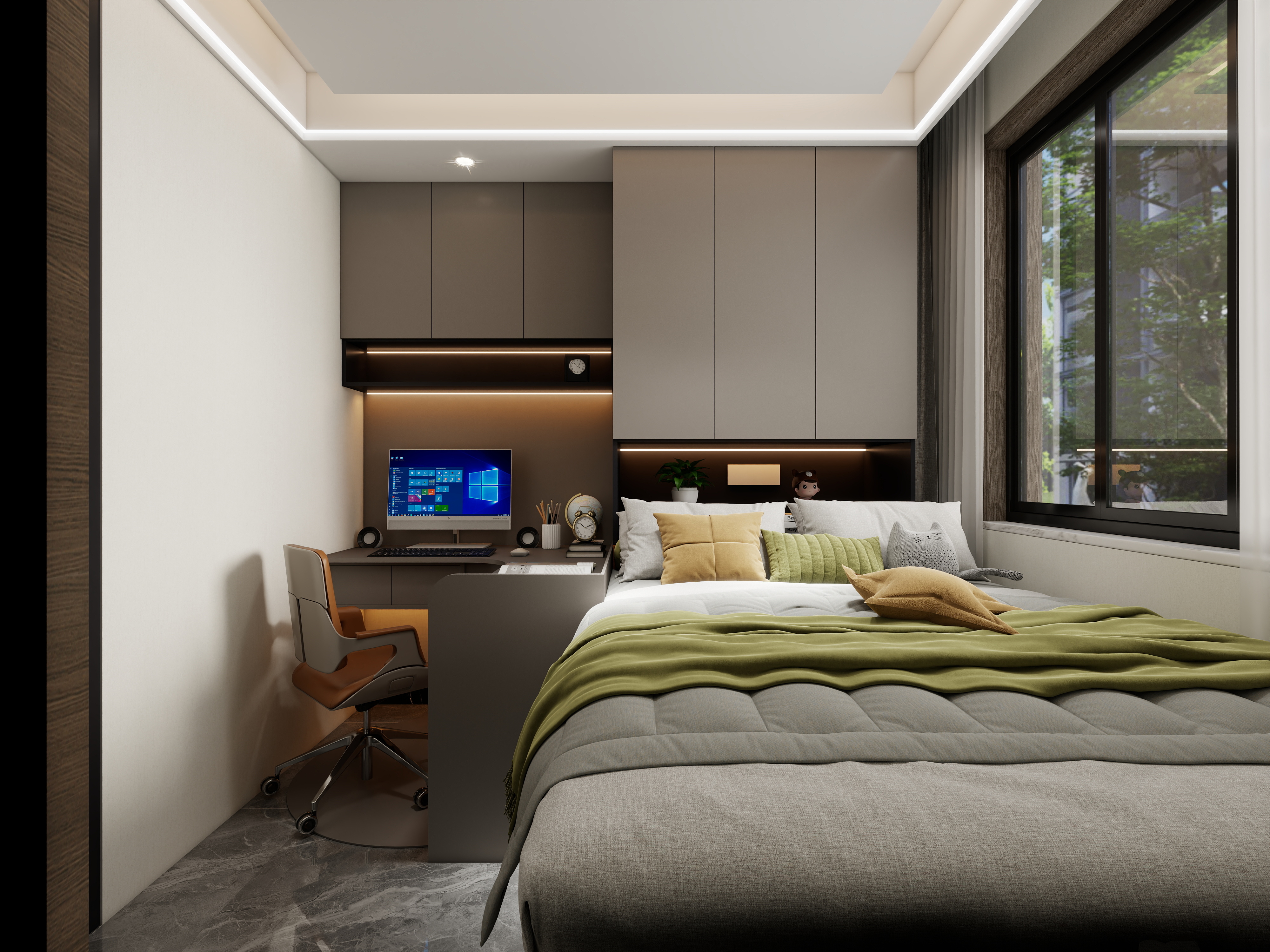 半生空间-书香门第112㎡1室装修效果图