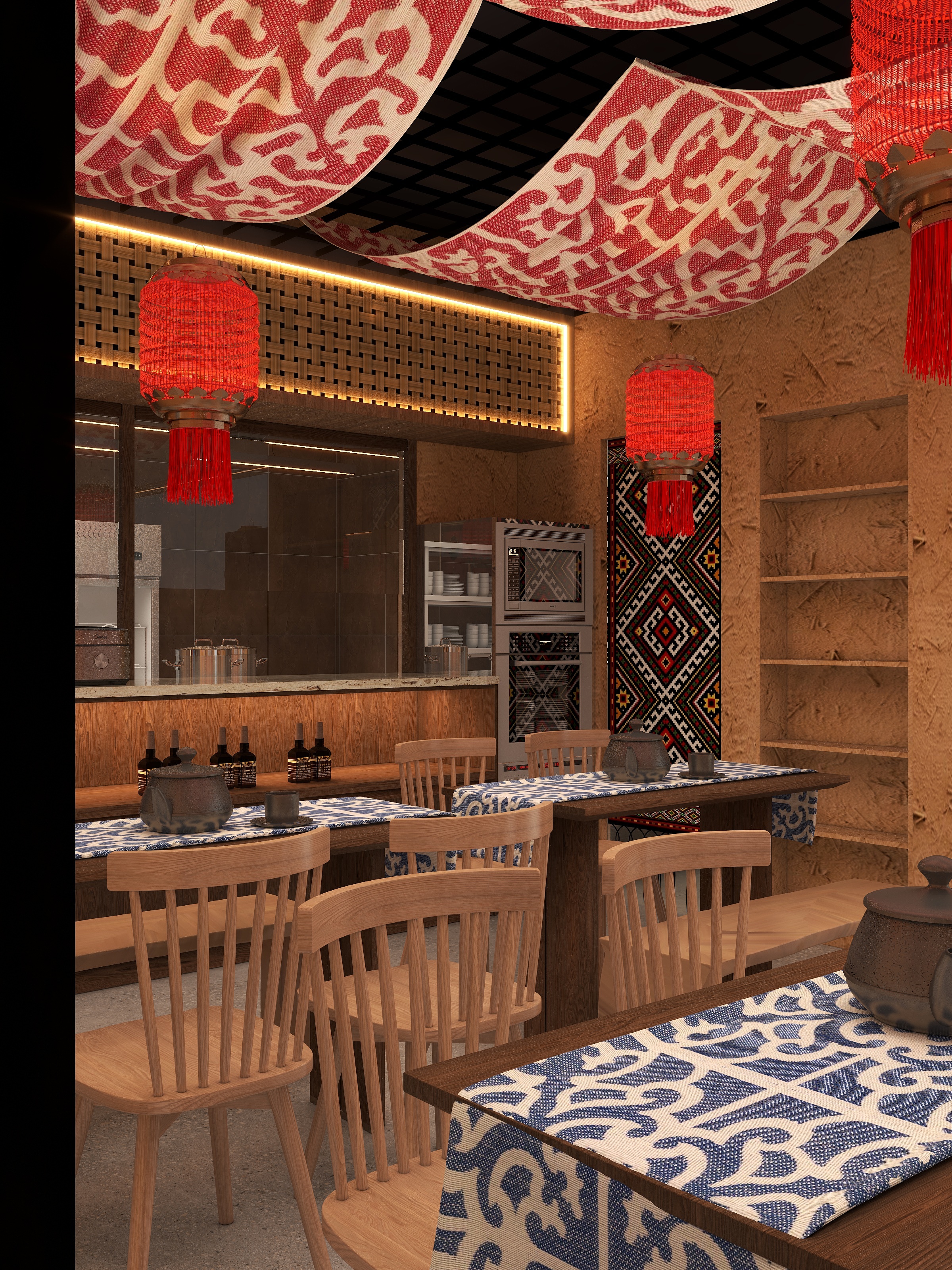 余良空间设计-鸡公煲店-装修设计方案