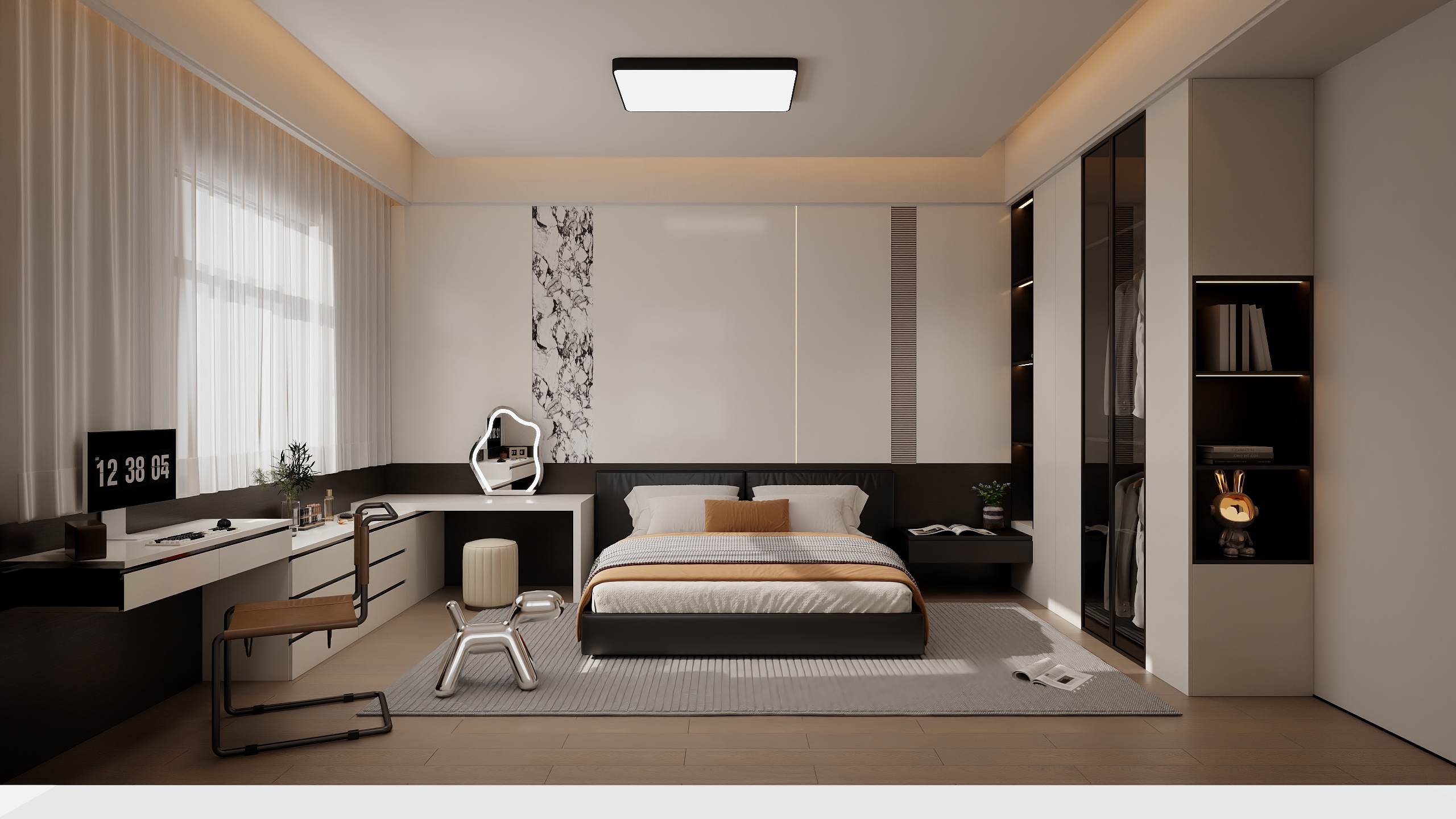 拾柒ccccc-现代卧室-装修设计方案