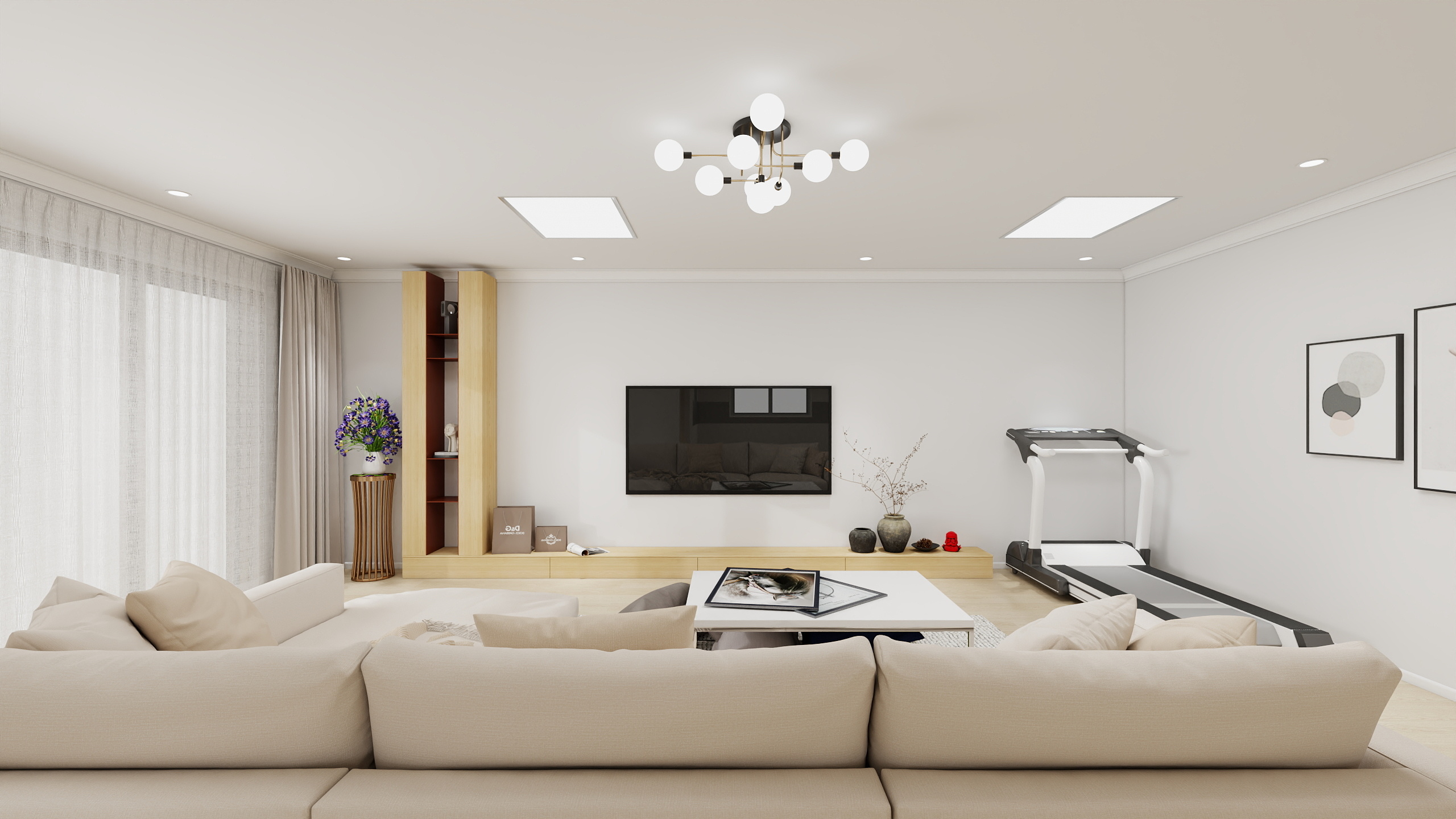 marcoJ-客厅空间现代风格加建装修-装修设计方案