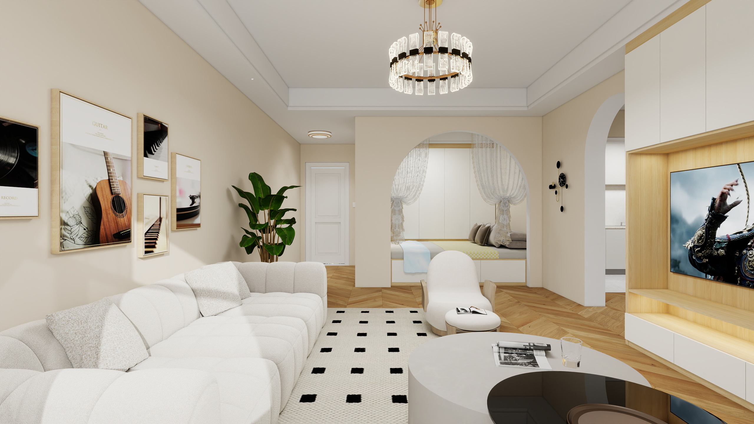 不出新手村的匠人-70㎡2室方案001-装修设计方案