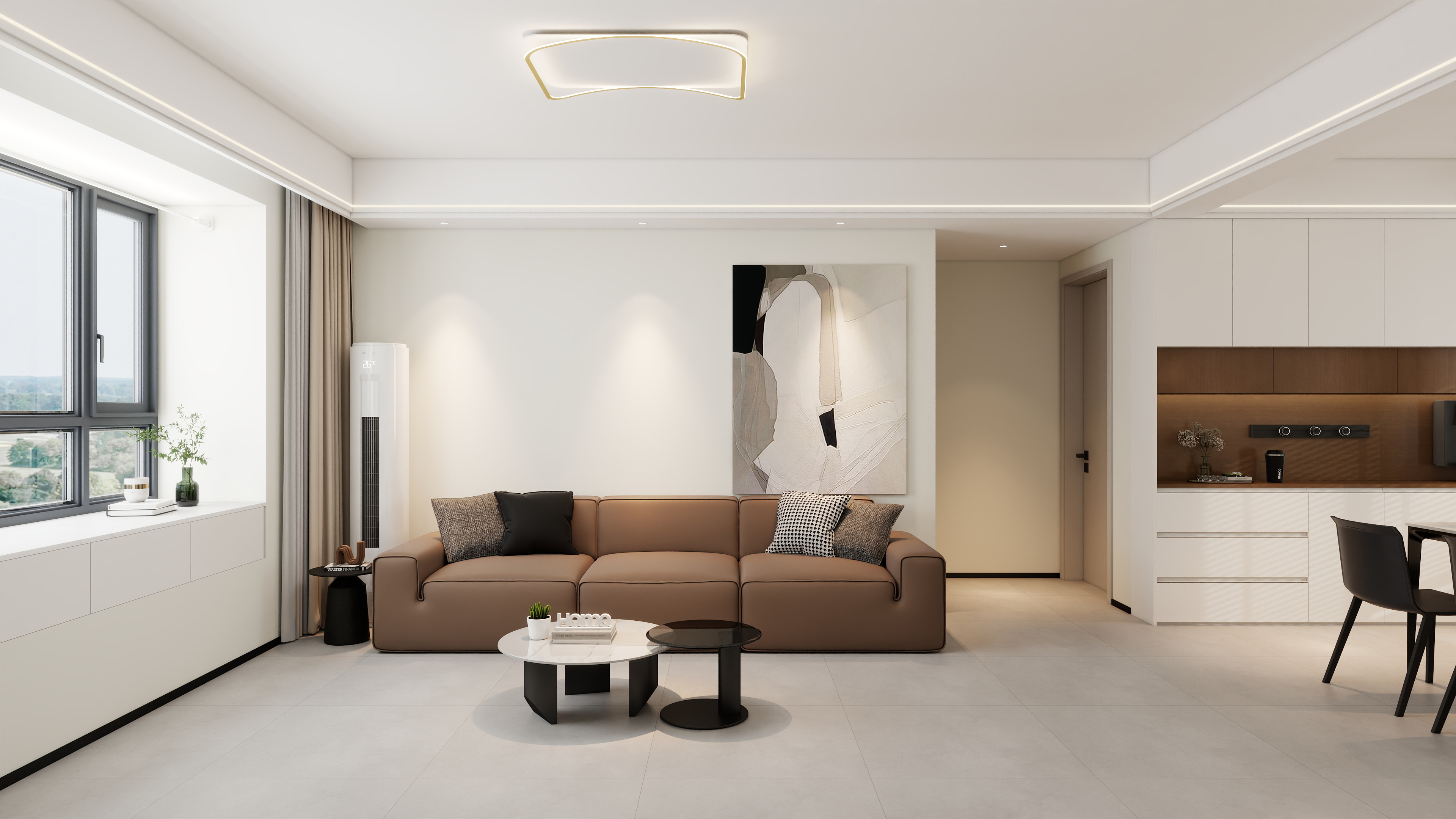 STARS星空设计-1现代简约90㎡3室-装修设计方案