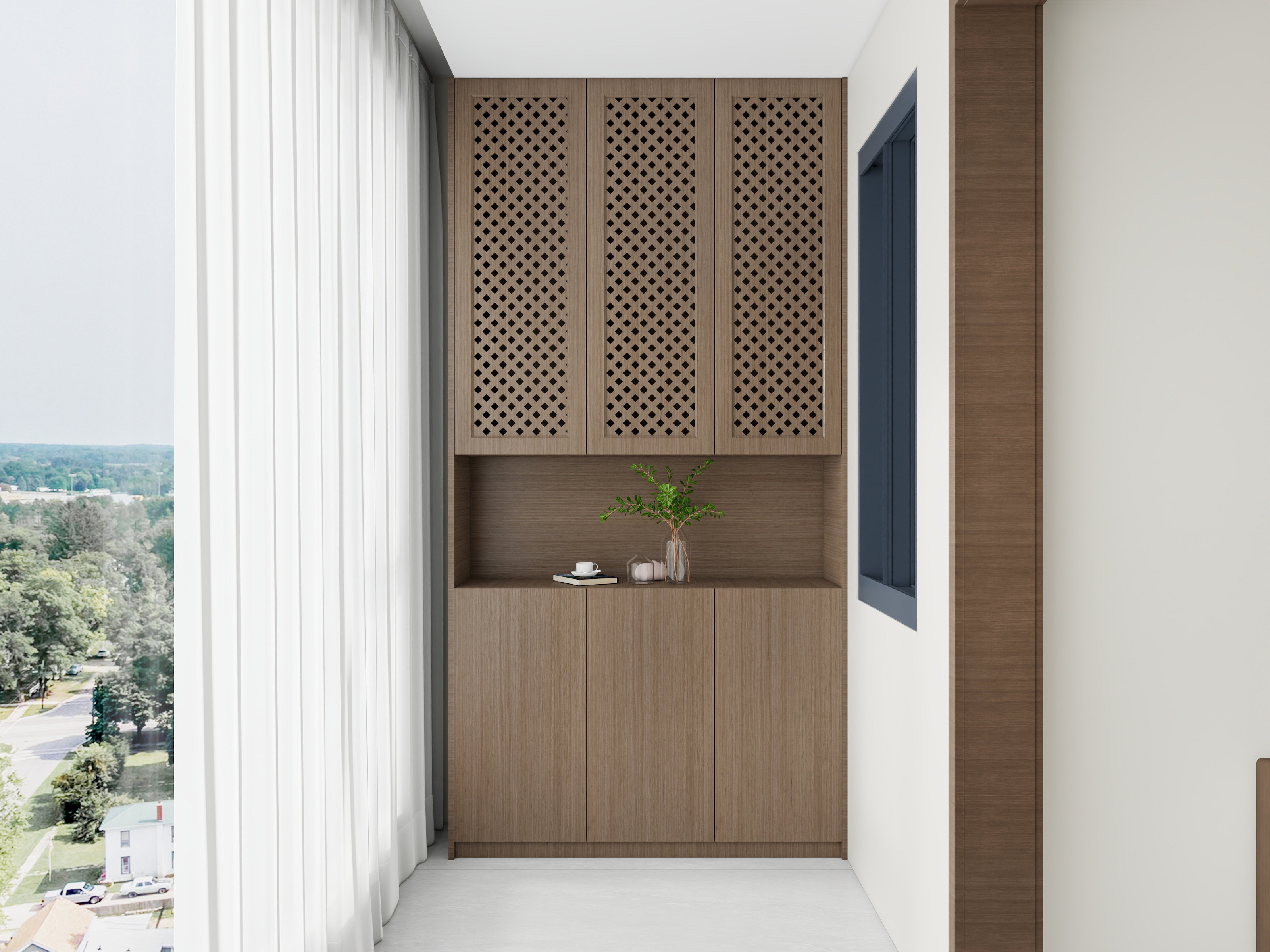 Designch..-96平方户型-中古风样板间方案-装修设计方案