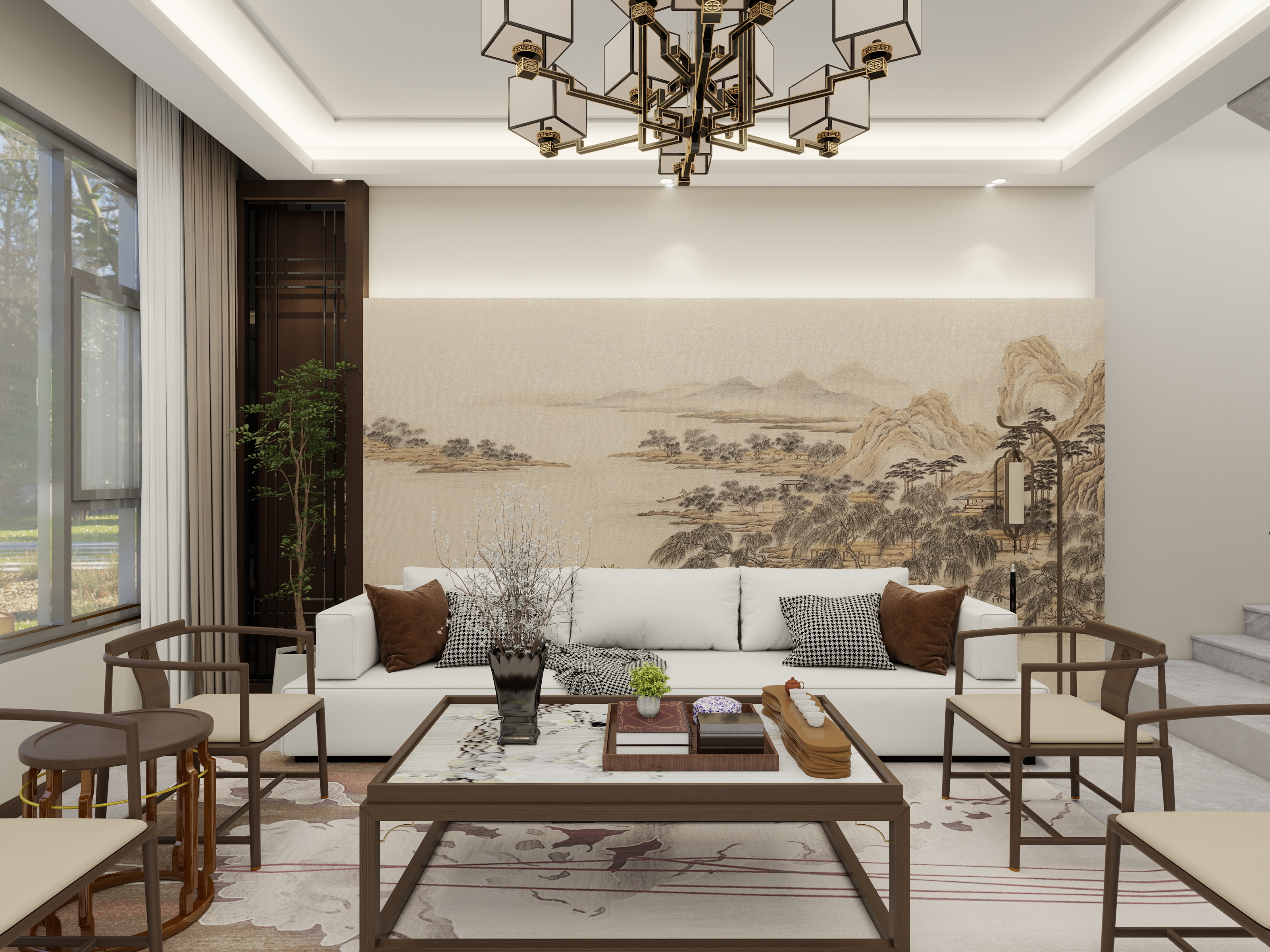 闫宝俊-宋氏美学-别墅281平装修效果图