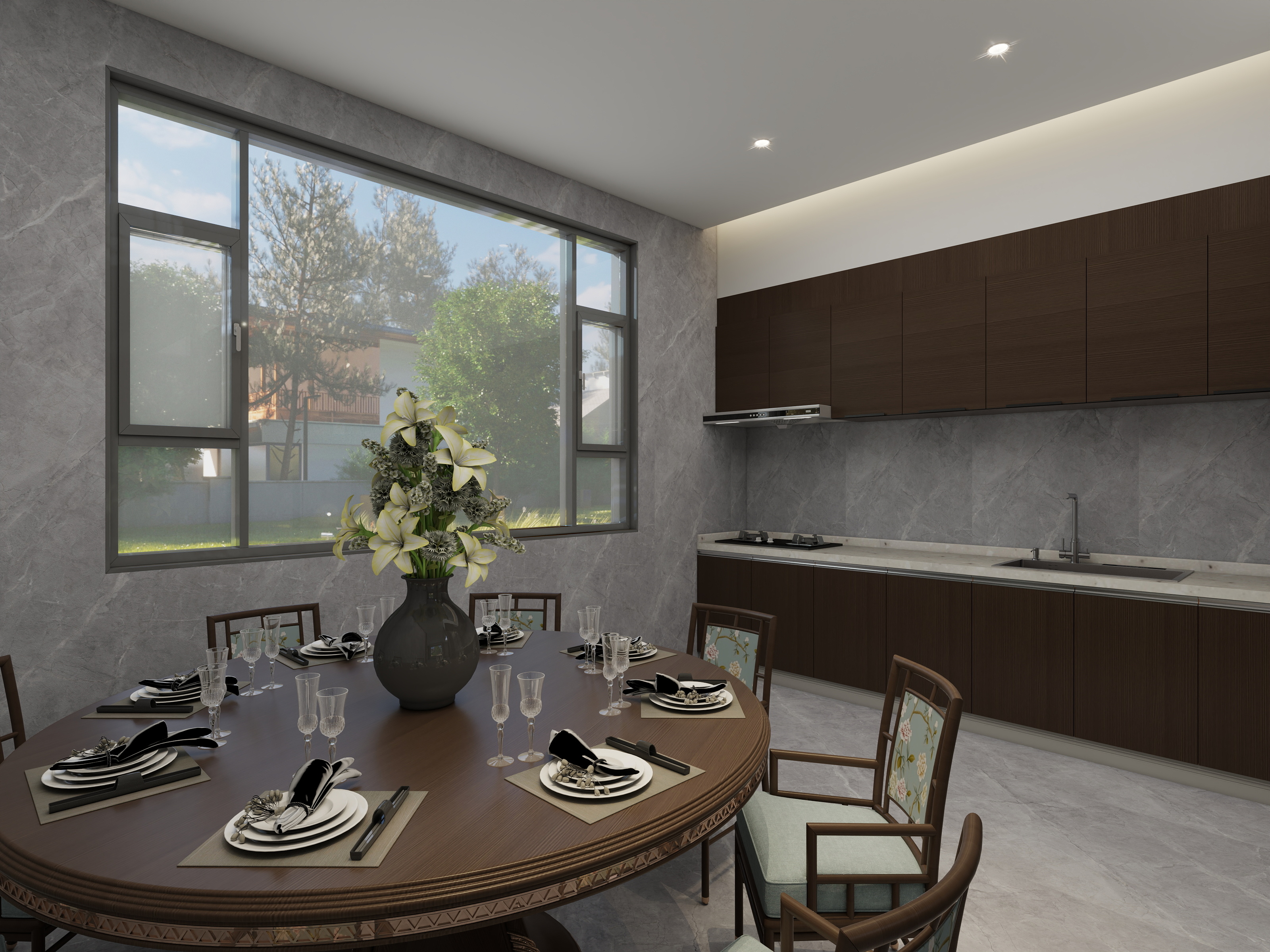 闫宝俊-宋氏美学-别墅281平装修效果图