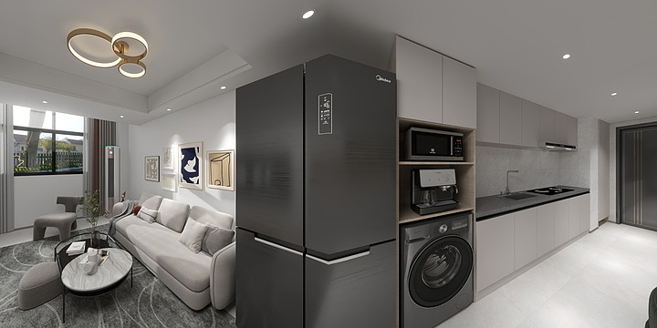 沫沫然TING-现代简约公寓设计-装修设计方案