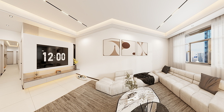 余世雄-梁工效果图-装修设计方案