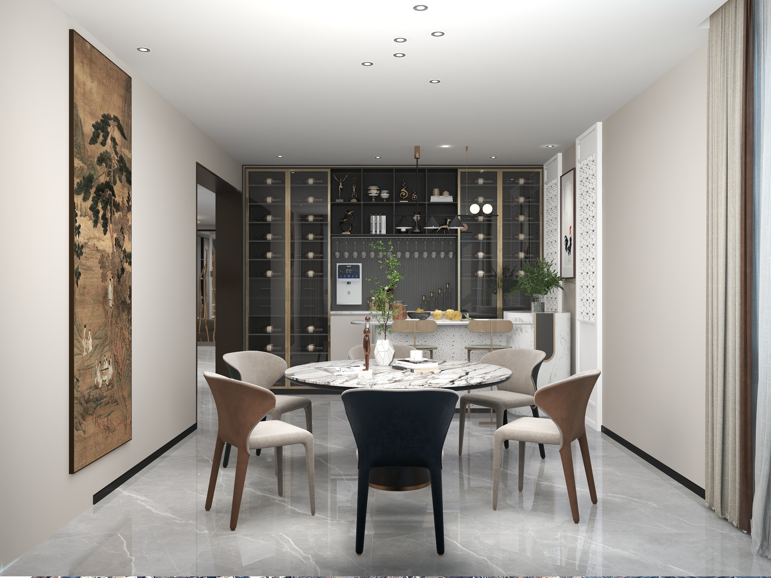 0CHURUI-2层别墅户型装修效果图