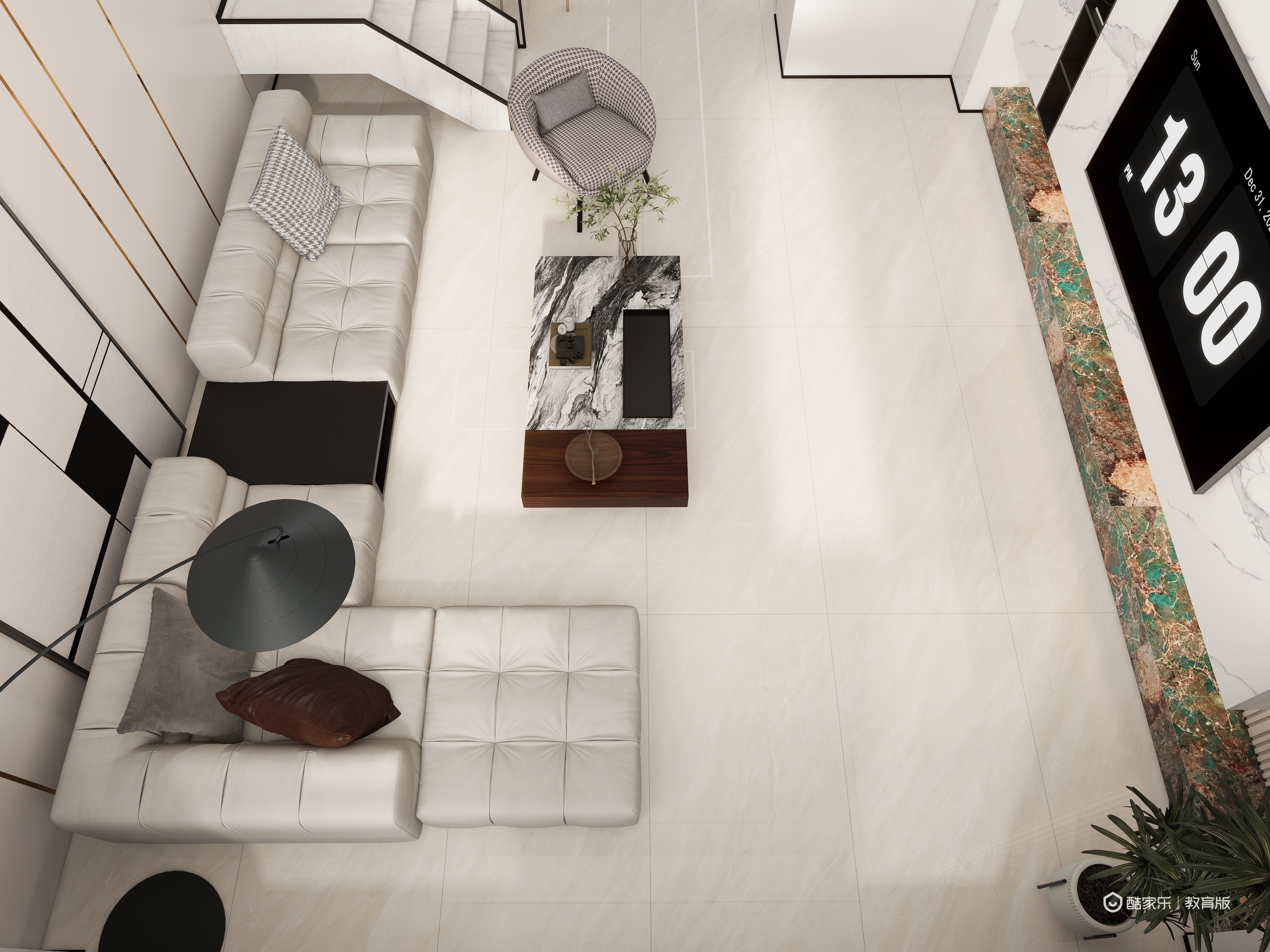 萌哩看海-中国锦园-方案二-装修设计方案