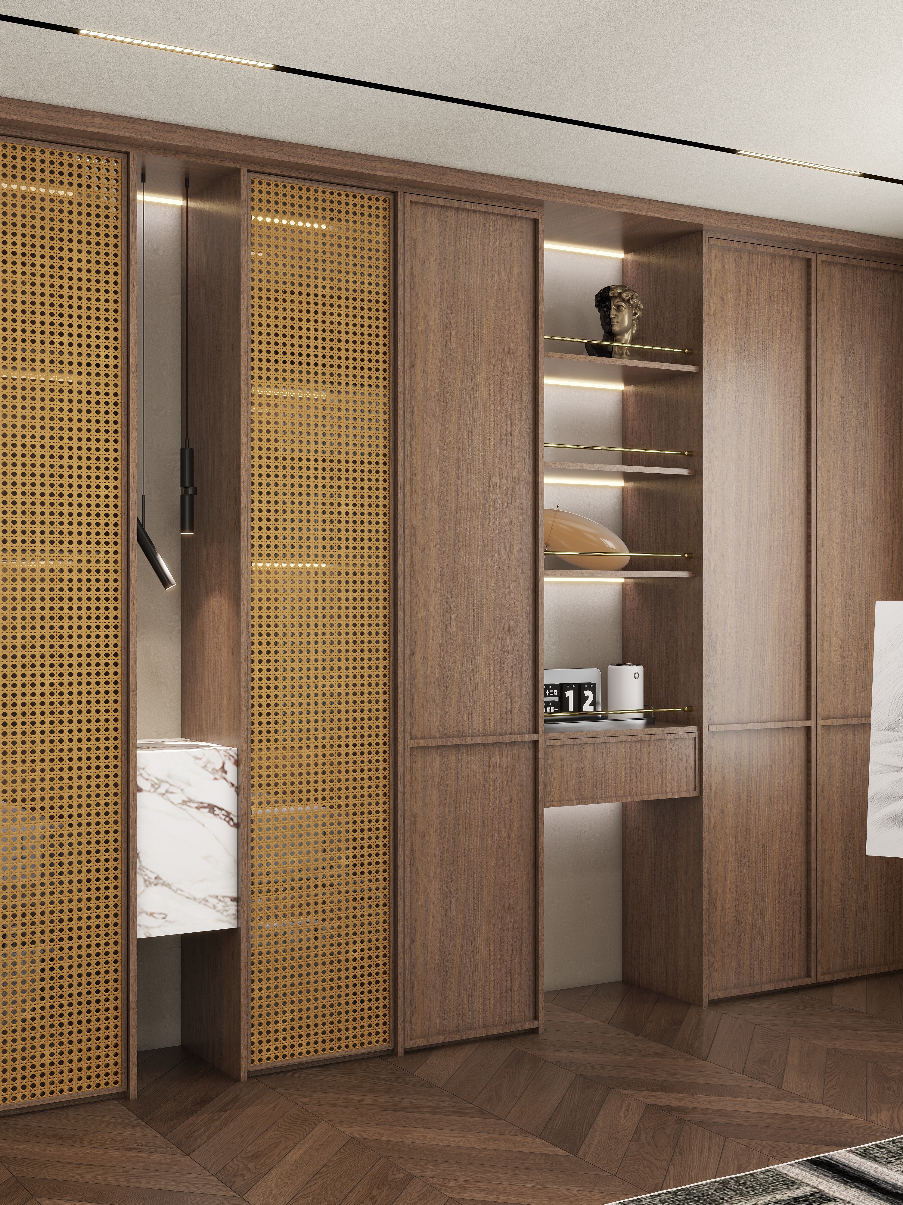 点点设计.-宝格丽与骨骼线的低奢质感装修效果图