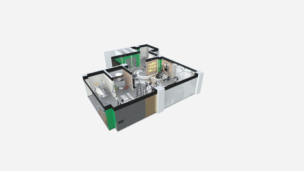 陕西怡庭悦舍装饰装修工程有限公司-健身房-装修设计方案