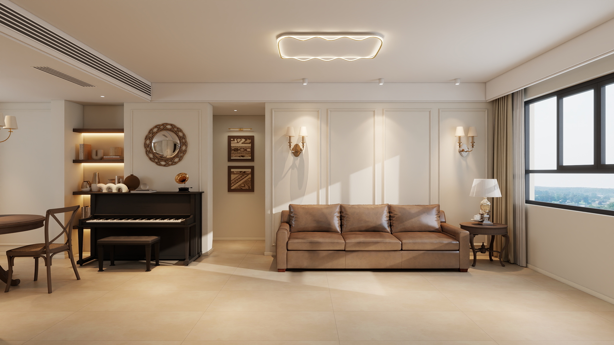 STARS星空设计-延安西路简美94㎡3室-装修设计方案