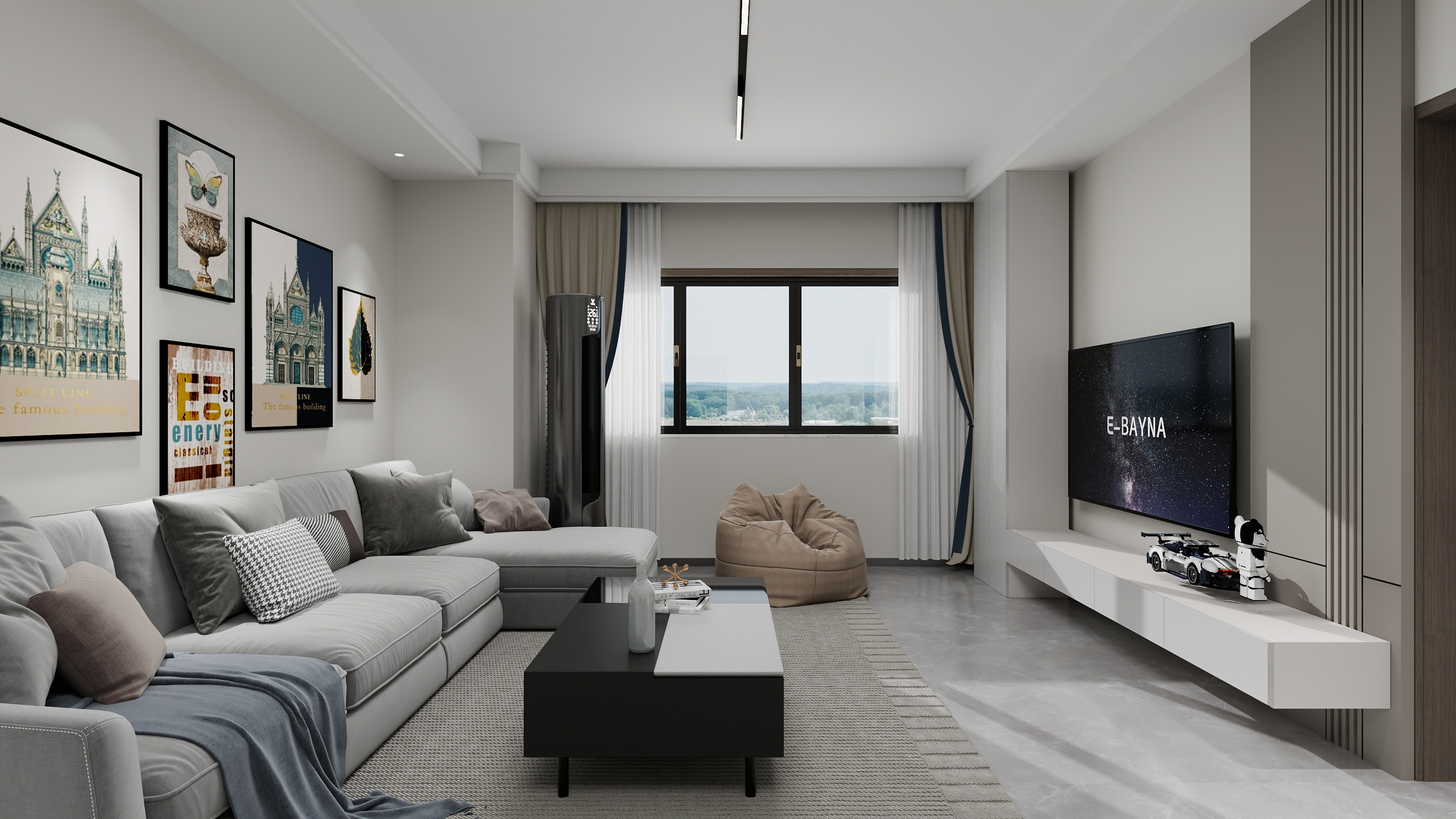 TanHao-富力尚悦居79㎡2室装修效果图