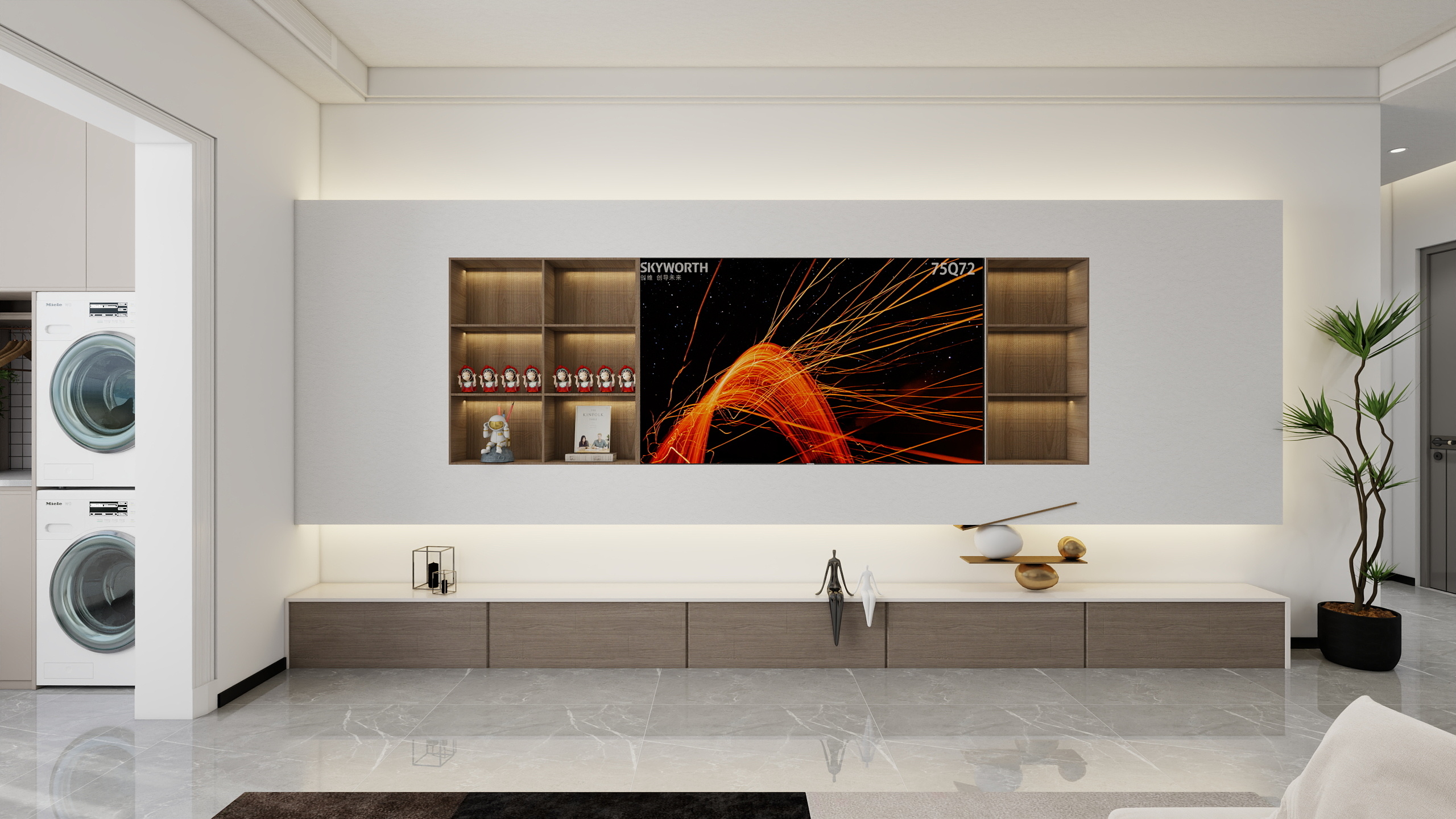 一流俗人-12号院107㎡2室-装修设计方案