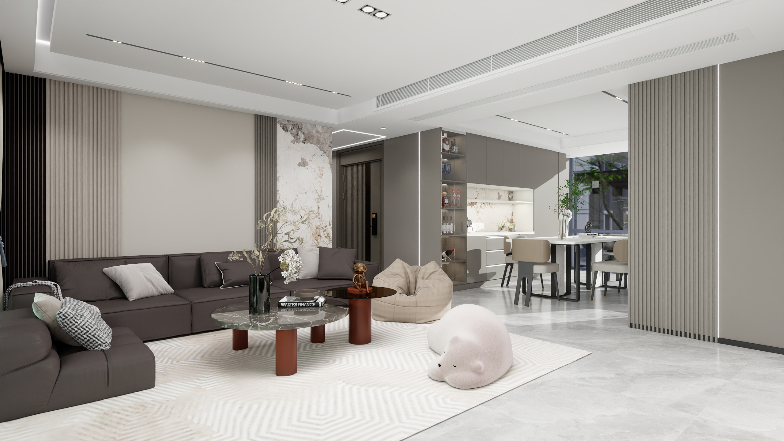 早茶-正远汀兰153㎡4室-装修设计方案