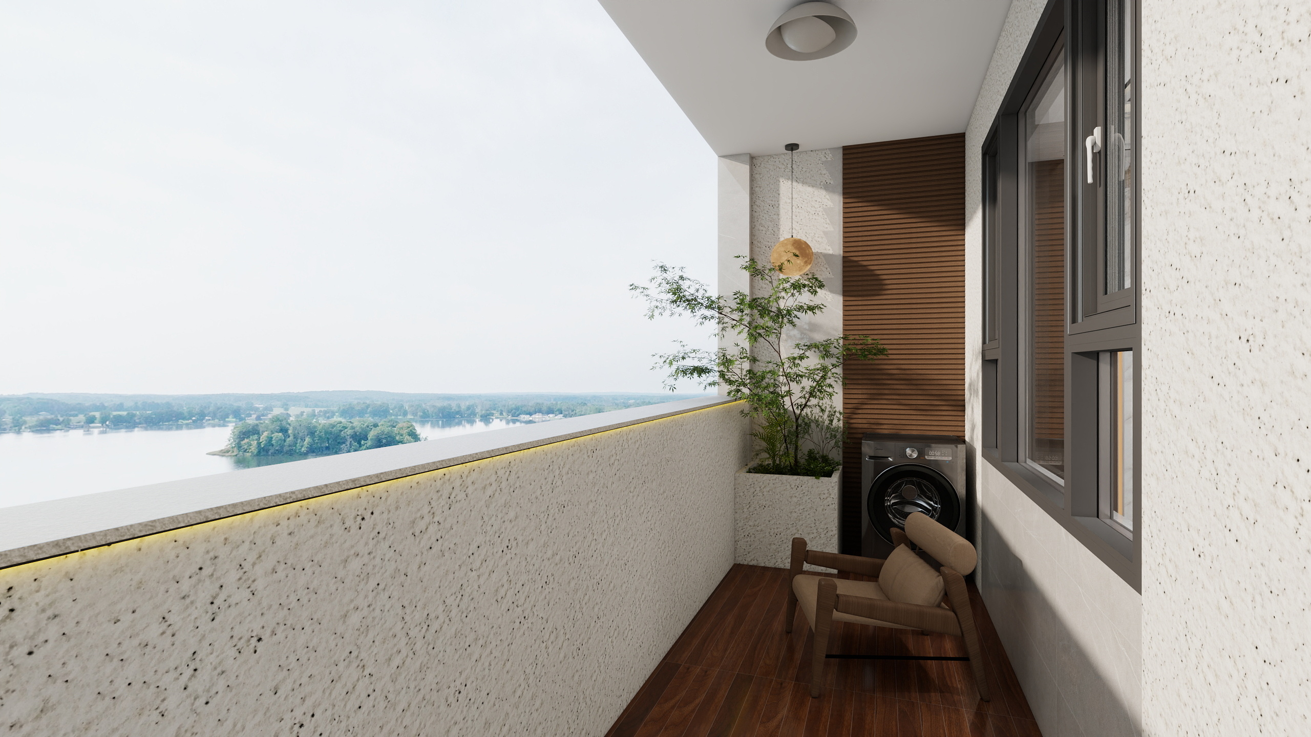 龙辉装饰-全案设计-公园里7A房-装修设计方案