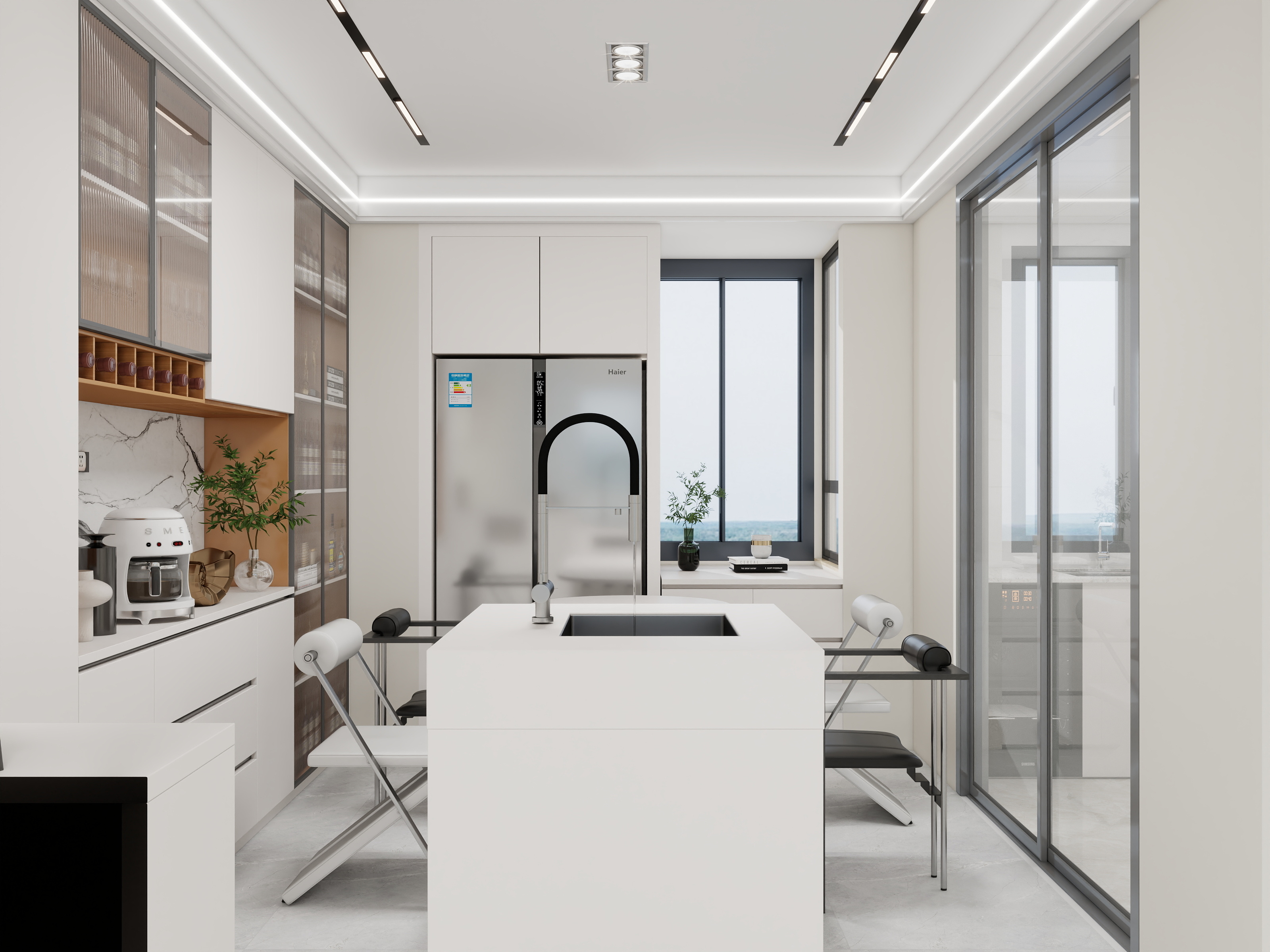 青木boss-奶油纯色-装修设计方案