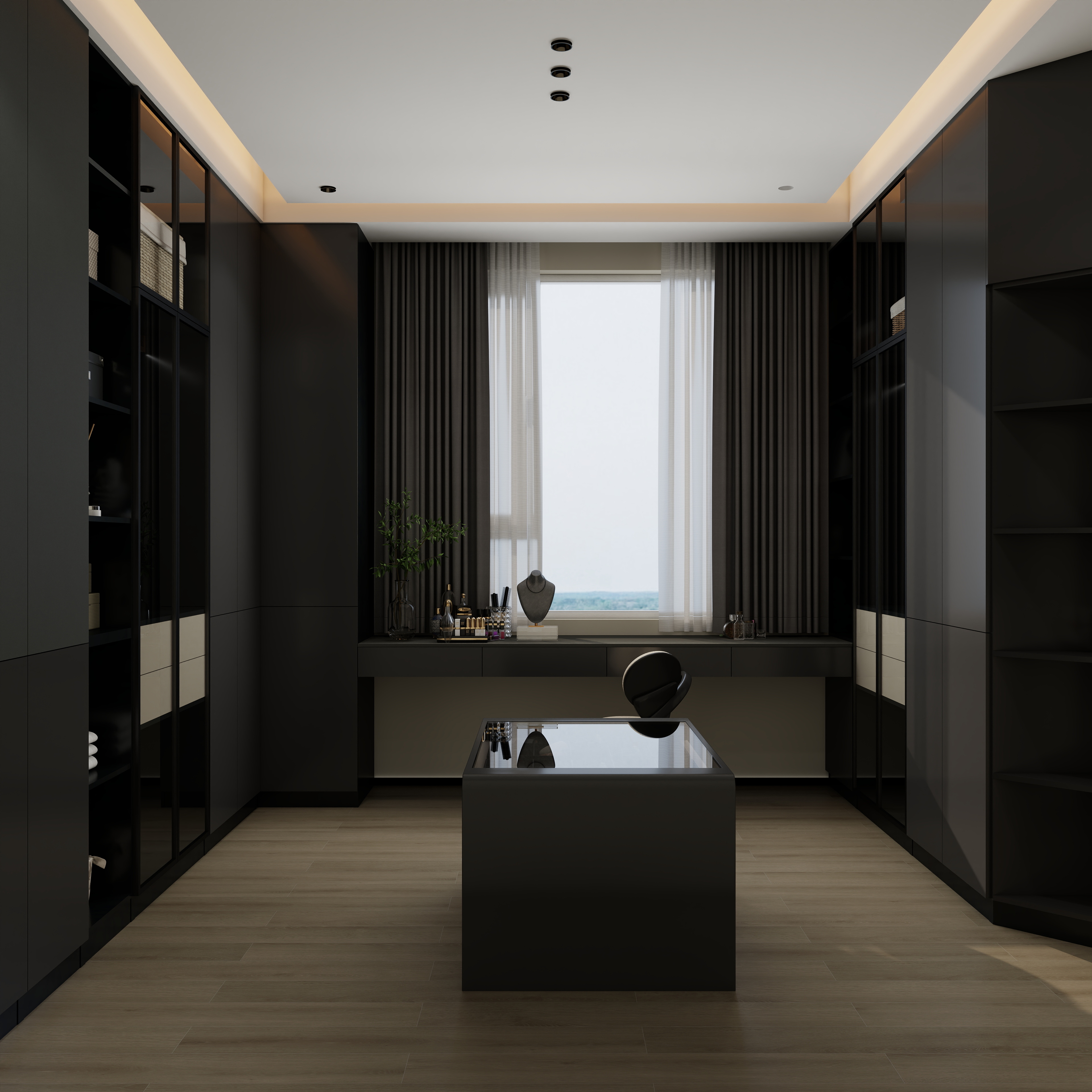 李青越-现代风格家居展厅装修效果图