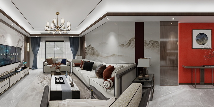 设计师--陈-三汇·新中式-装修设计方案