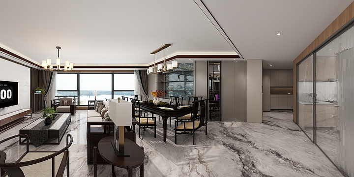 温柔台风-荷风苑160-装修设计方案